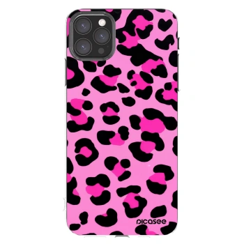 Picasee silikonowe przeźroczyste etui na Apple iPhone 11 Pro Max - Pink Tiger