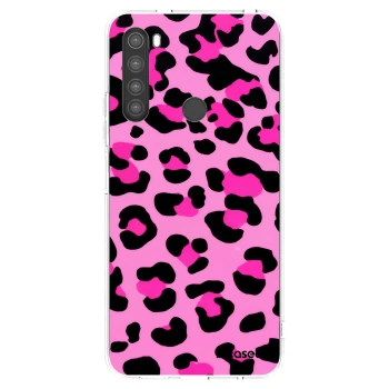 Picasee silikonowe przeźroczyste etui na Xiaomi Redmi Note 8 - Pink Tiger