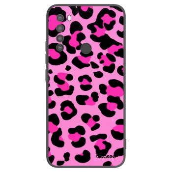 Picasee silikonowe czarne etui na Xiaomi Redmi Note 8 - Pink Tiger