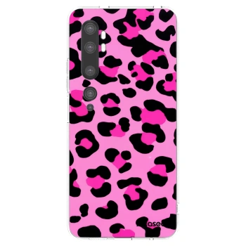 Picasee silikonowe przeźroczyste etui na Xiaomi Mi Note 10 (Pro) - Pink Tiger