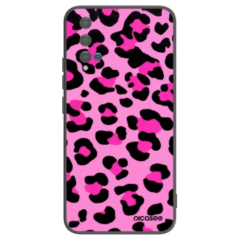 Picasee silikonowe czarne etui na Huawei Nova 5T - Pink Tiger