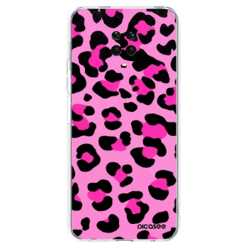 Picasee silikonowe przeźroczyste etui na Xiaomi Redmi Note 9S - Pink Tiger