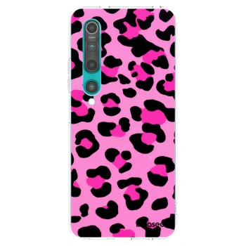 Picasee silikonowe przeźroczyste etui na Xiaomi Mi 10 - Pink Tiger