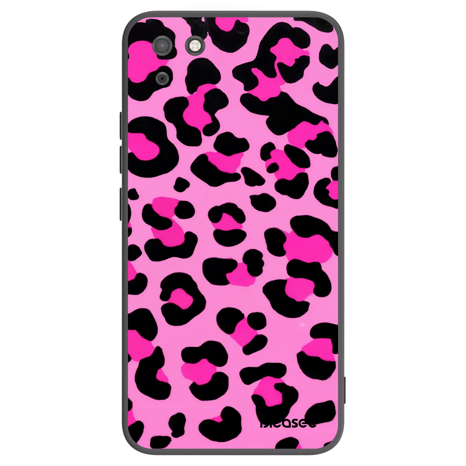 Picasee silikonowe czarne etui na Huawei Y5P - Pink Tiger