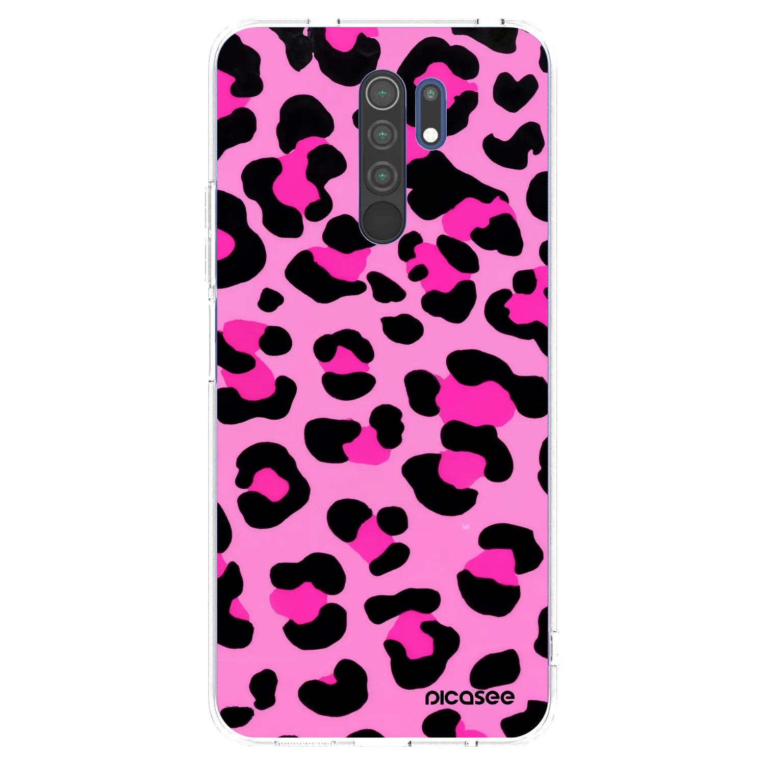 Picasee silikonowe przeźroczyste etui na Xiaomi Redmi 9 - Pink Tiger