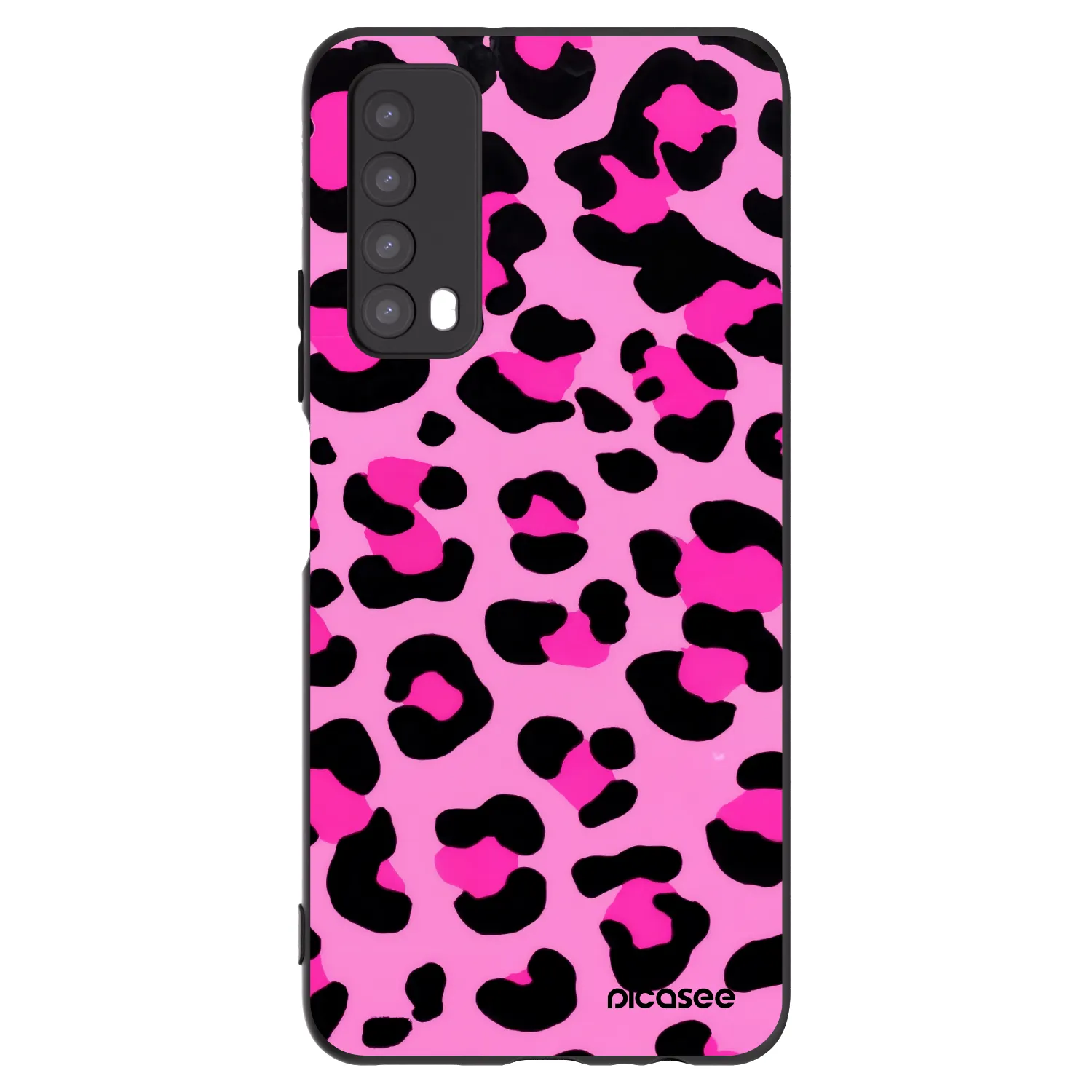Picasee silikonowe czarne etui na Huawei P Smart 2021 - Pink Tiger