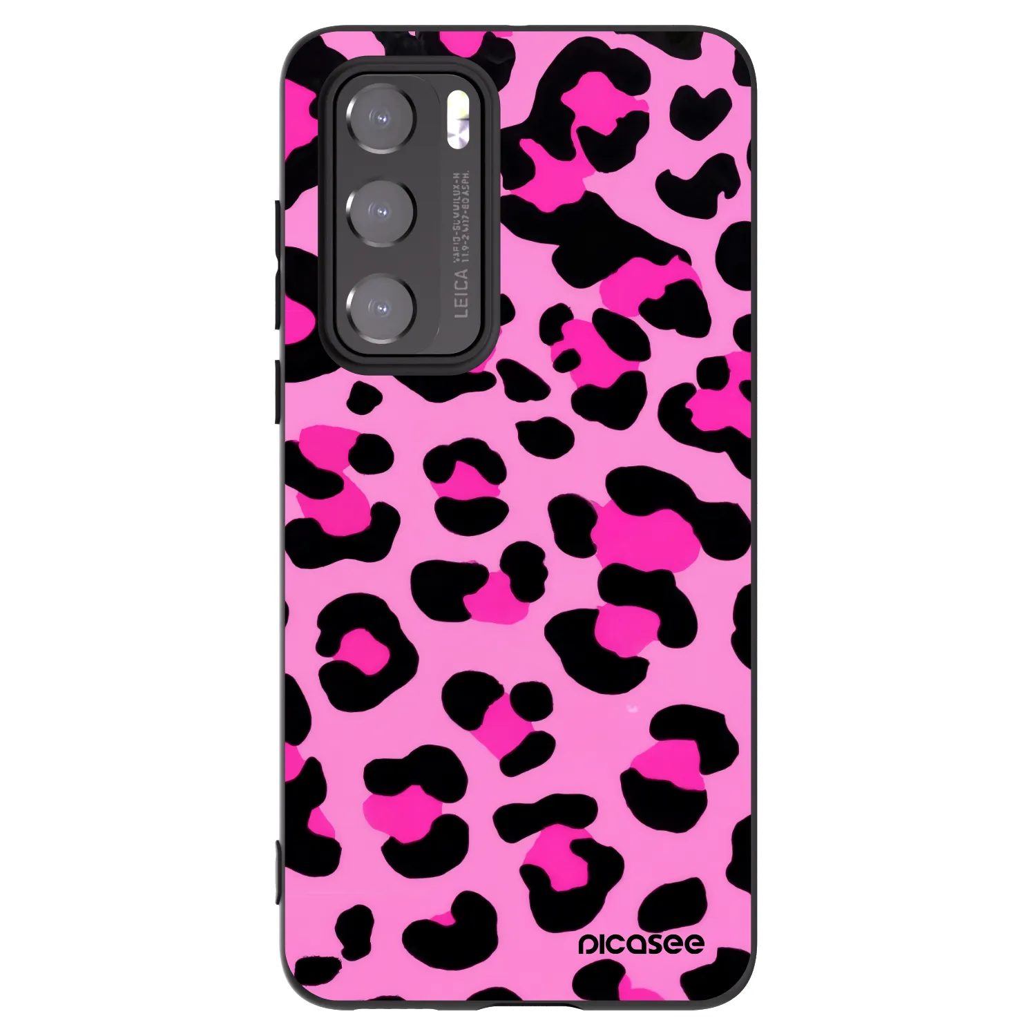 Picasee silikonowe czarne etui na Huawei P40 - Pink Tiger