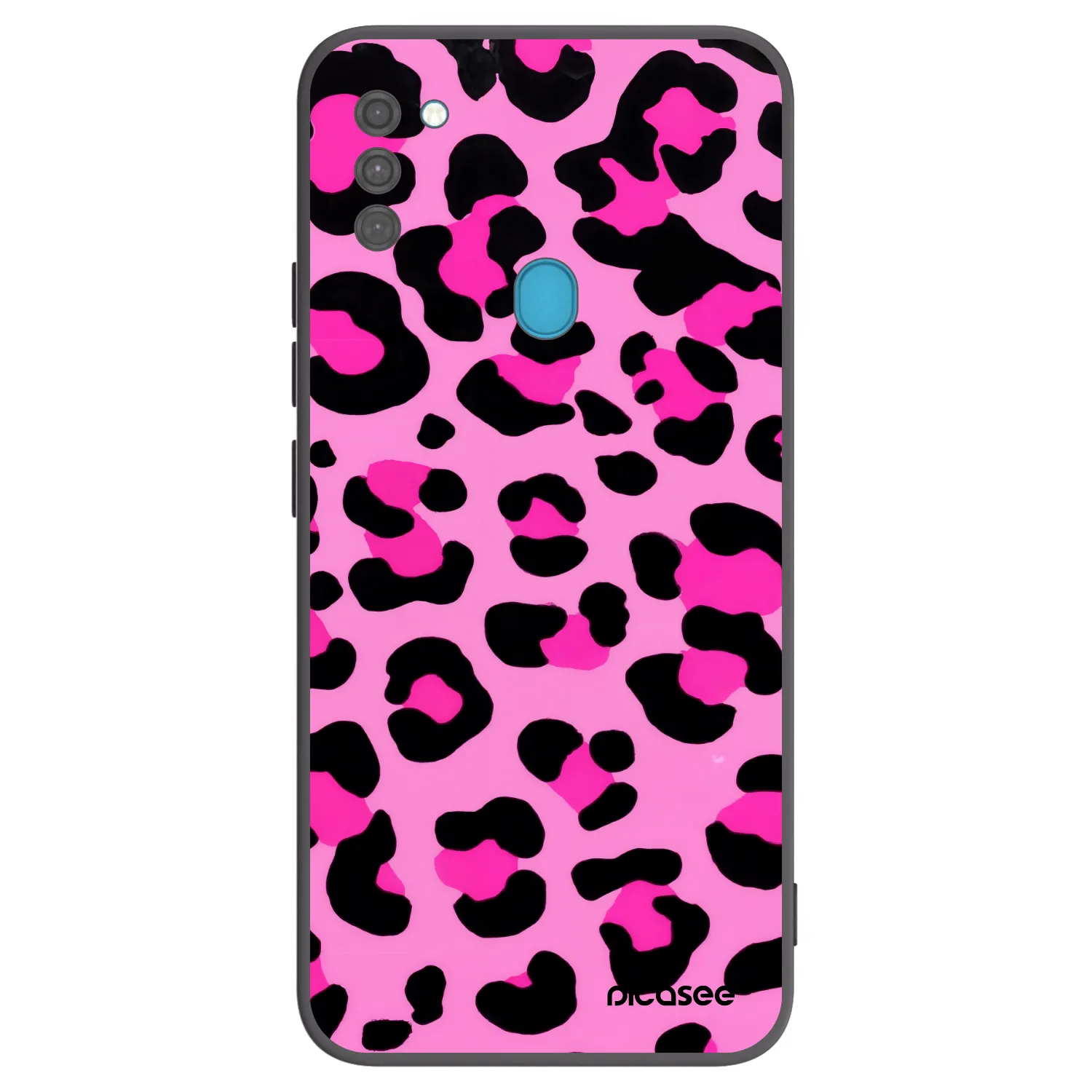 Picasee silikonowe czarne etui na Samsung Galaxy M11 - Pink Tiger