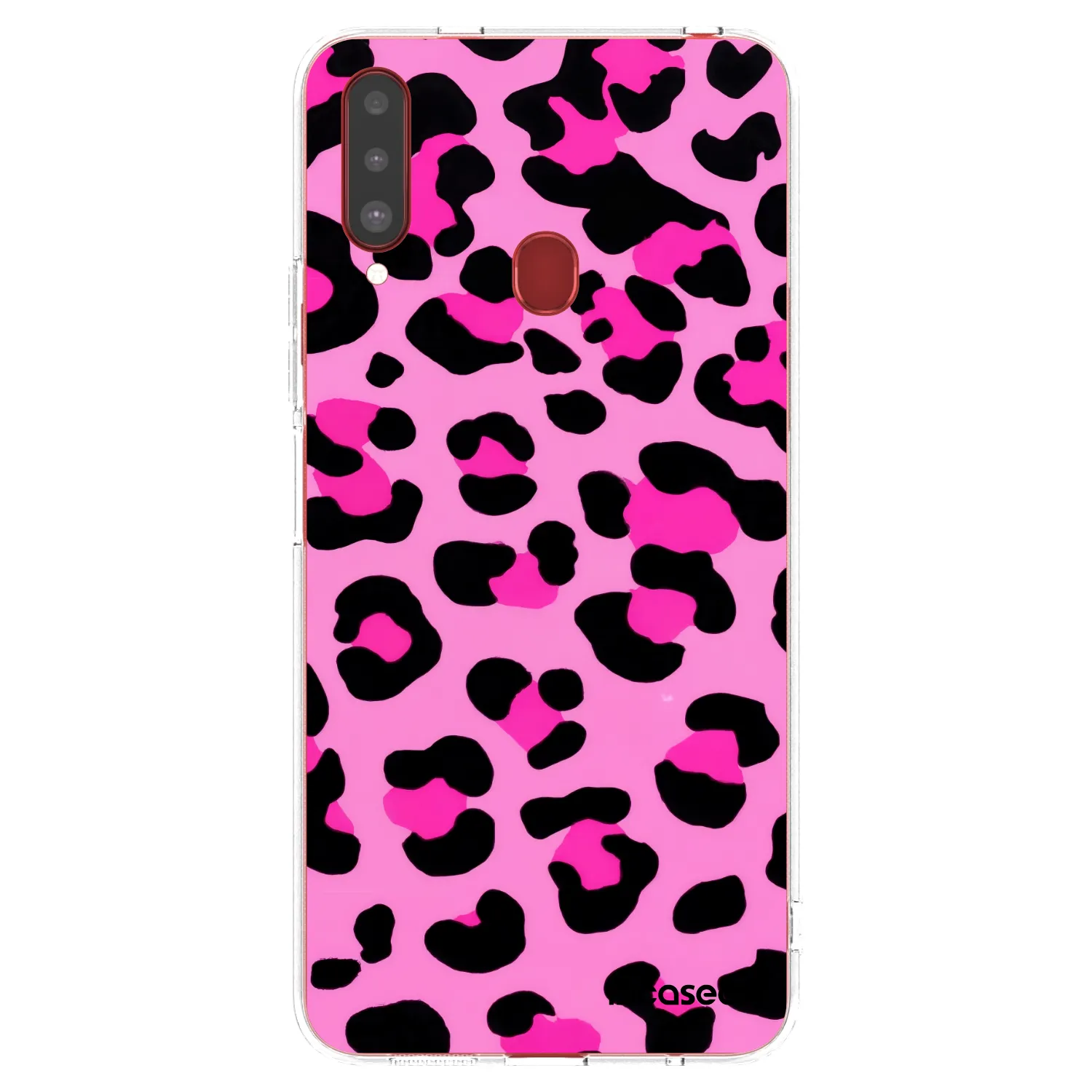 Picasee silikonowe przeźroczyste etui na Samsung Galaxy A20s - Pink Tiger