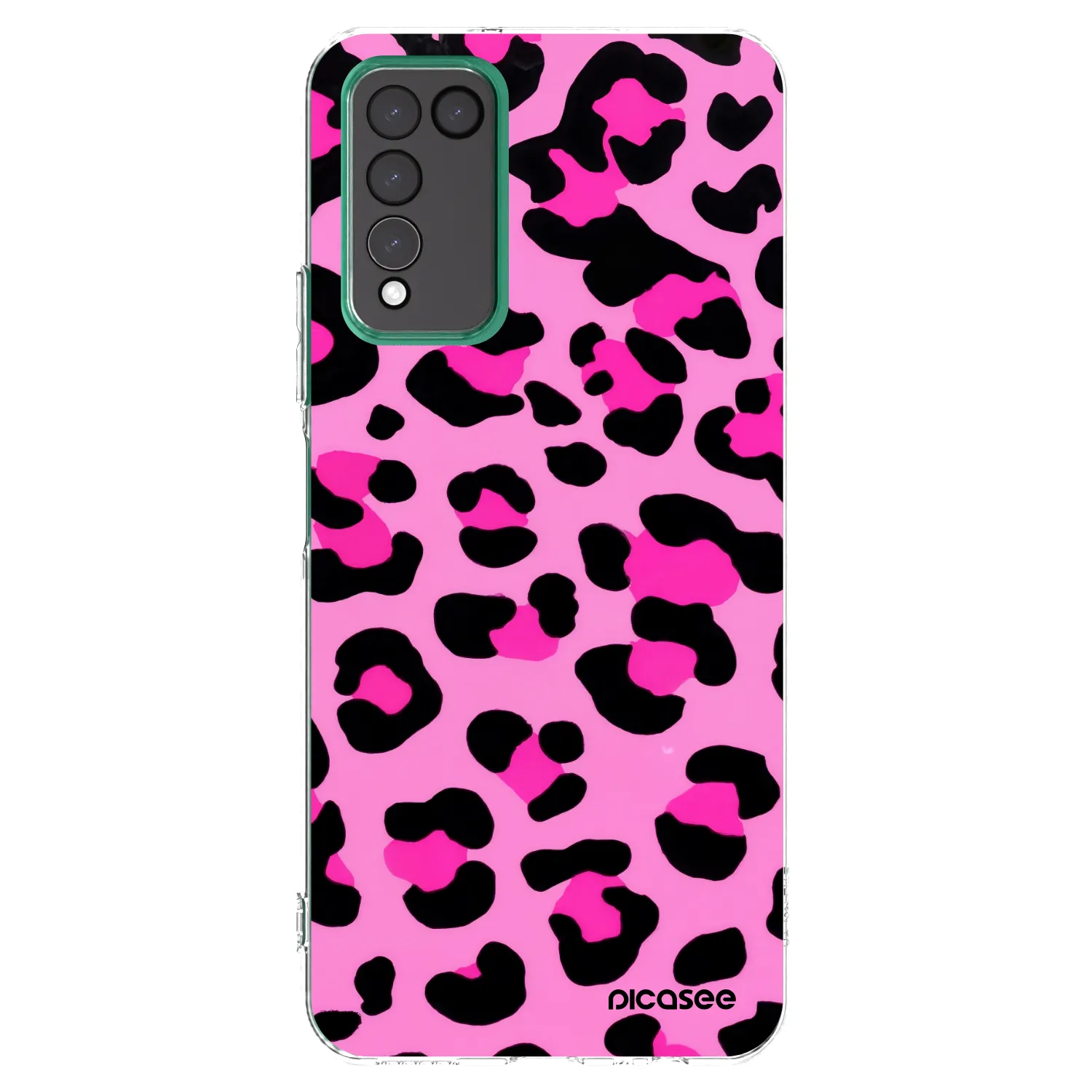 Picasee silikonowe przeźroczyste etui na Honor 10X Lite - Pink Tiger