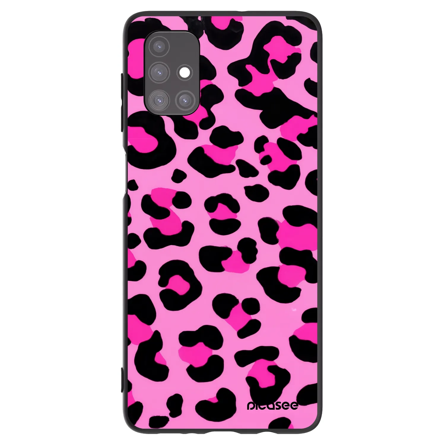 Picasee silikonowe czarne etui na Samsung Galaxy M51 M515F - Pink Tiger