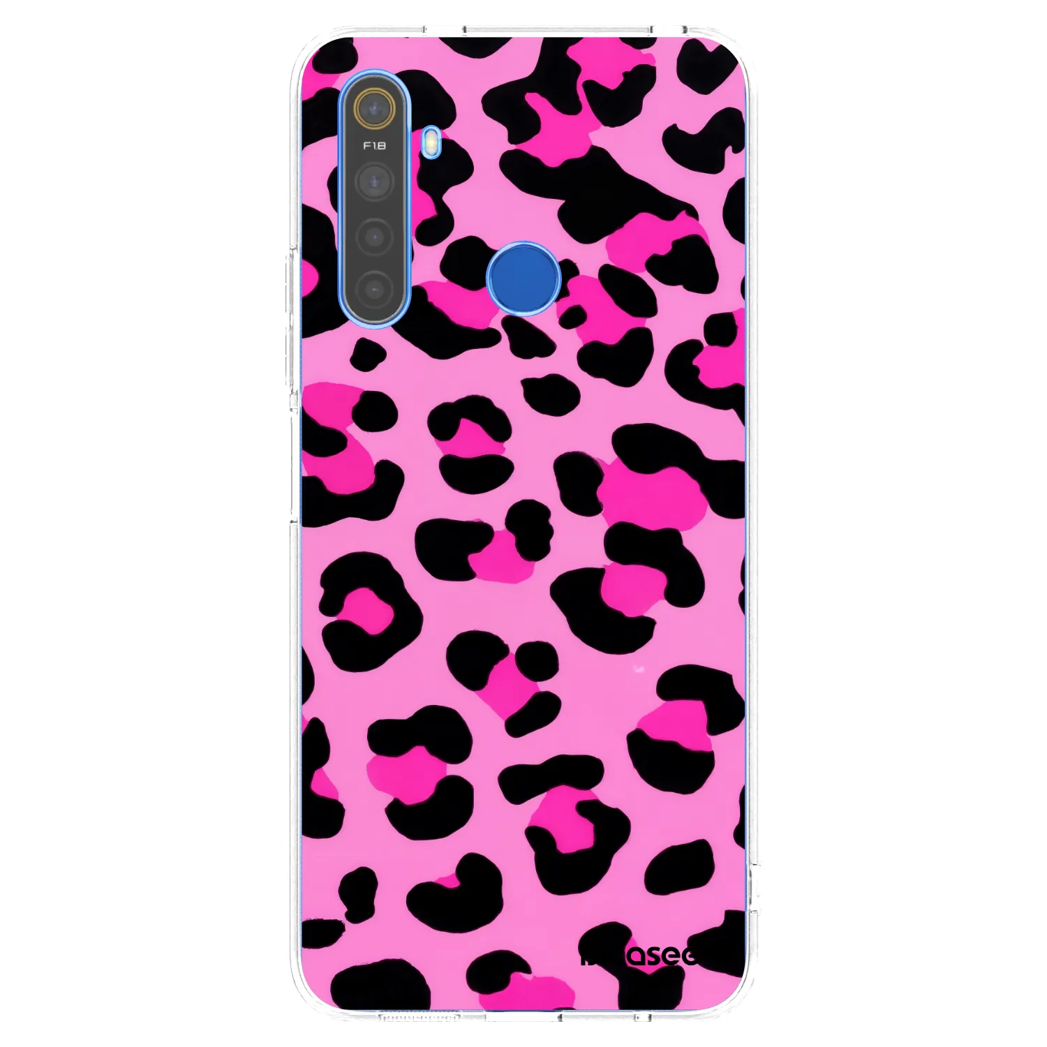 Picasee silikonowe przeźroczyste etui na Realme 5 - Pink Tiger