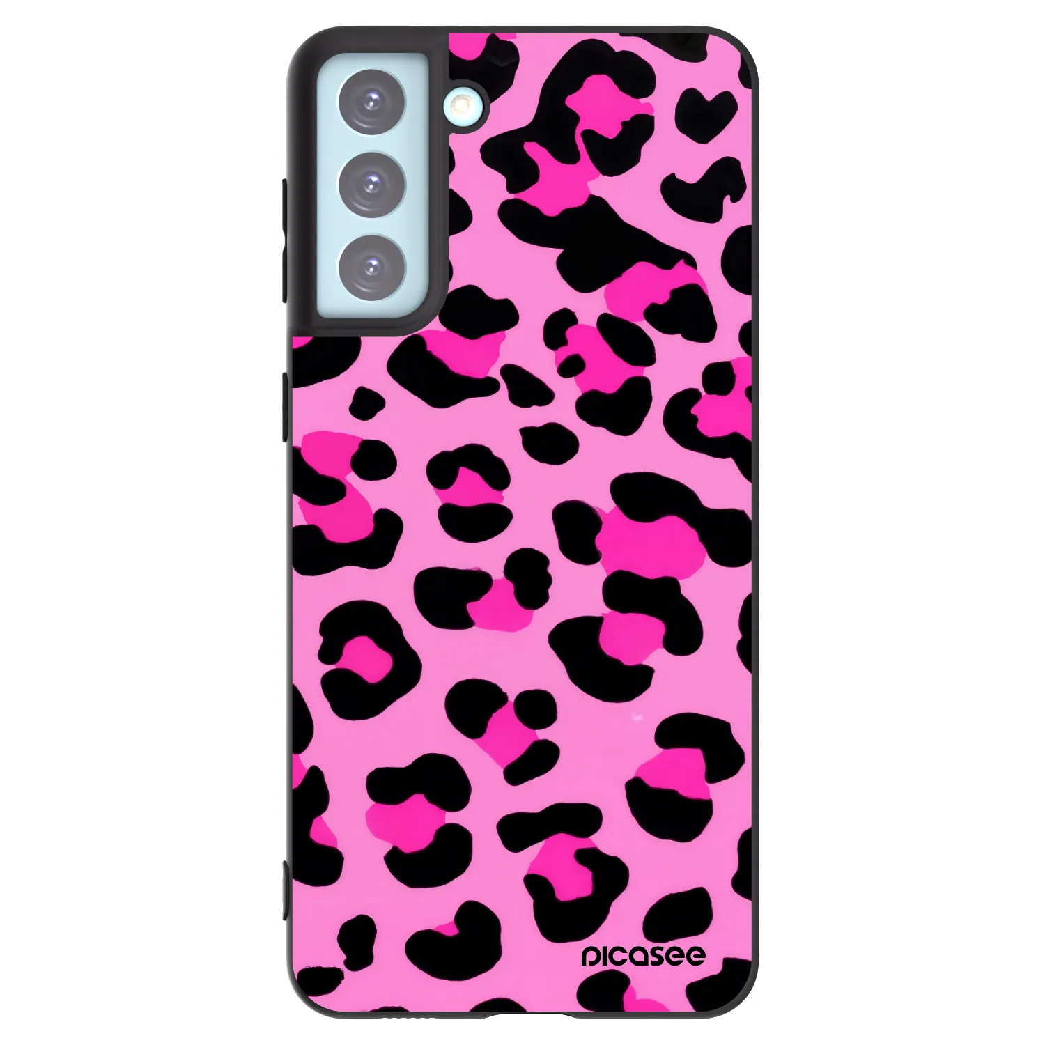 Picasee silikonowe czarne etui na Samsung Galaxy S21+ 5G G996F - Pink Tiger