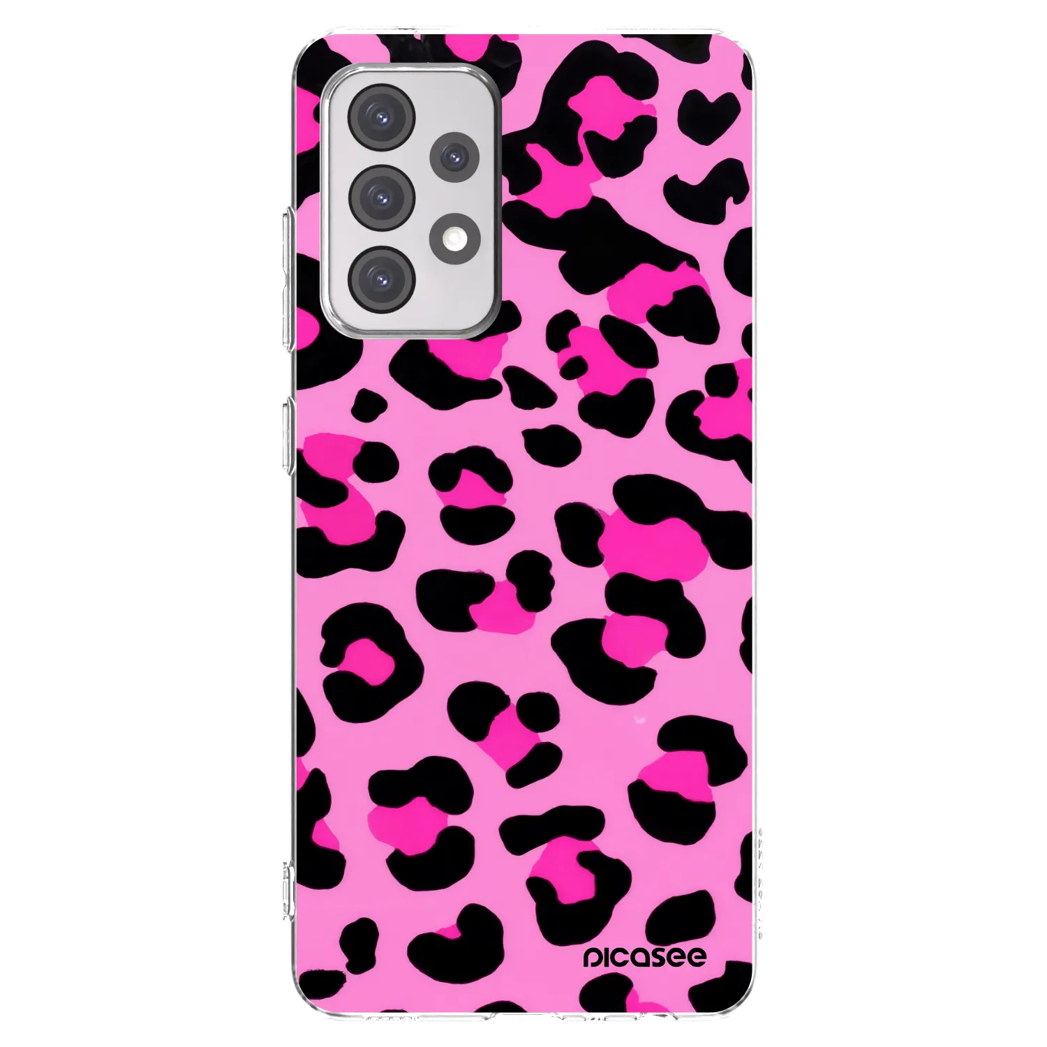 Picasee silikonowe przeźroczyste etui na Samsung Galaxy A52 5G A525F - Pink Tiger