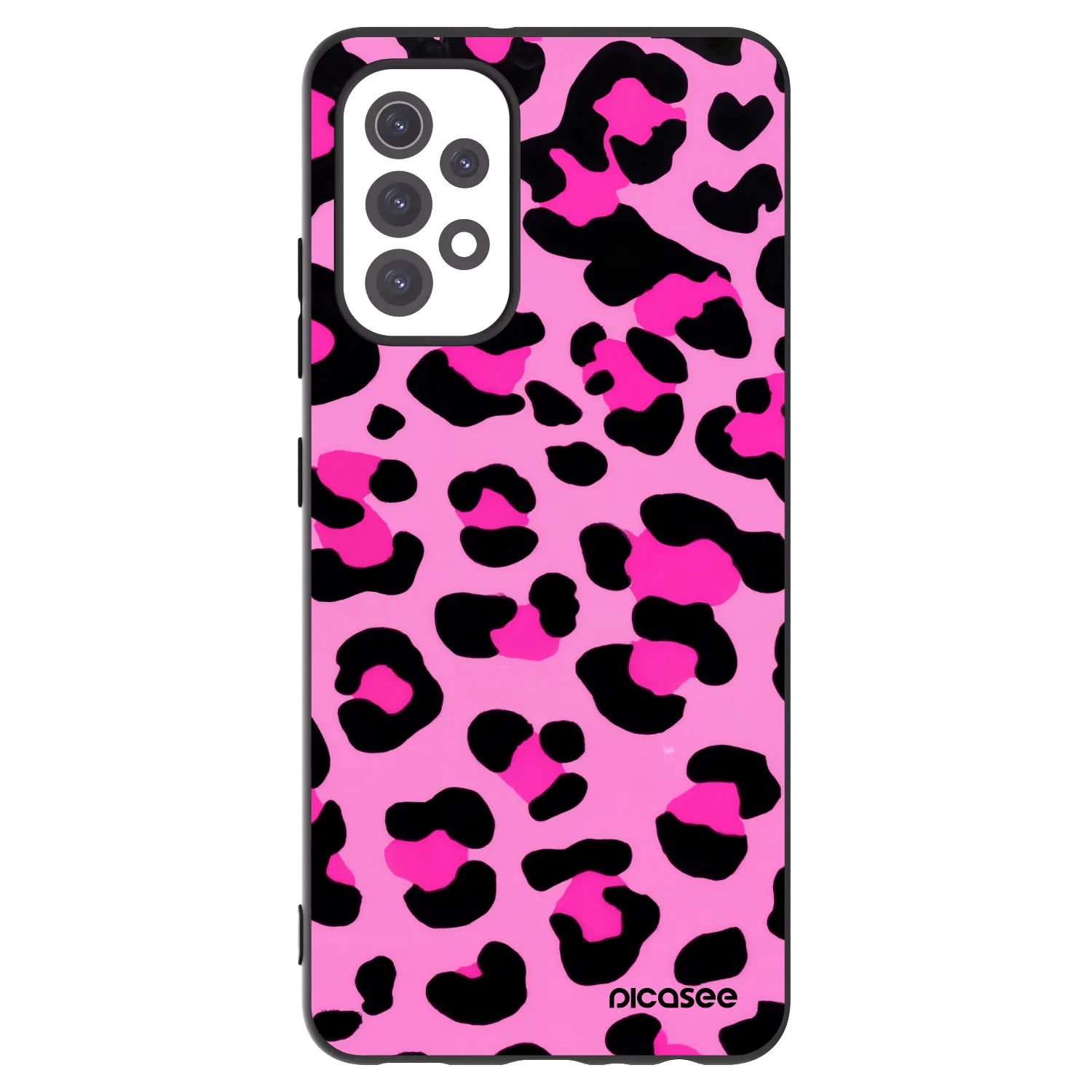 Picasee silikonowe czarne etui na Samsung Galaxy A32 5G A326B - Pink Tiger