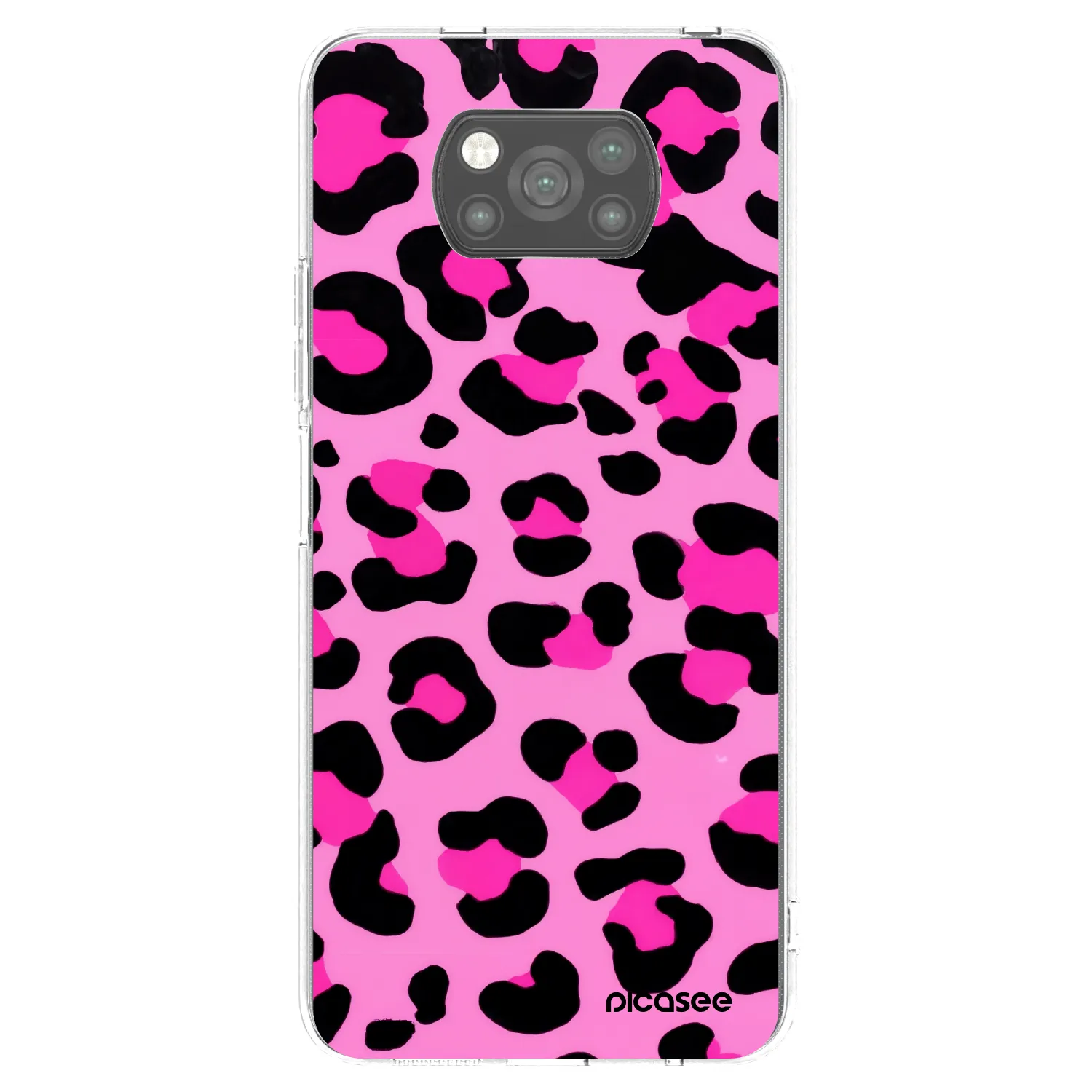 Picasee silikonowe czarne etui na Xiaomi Poco X3 Pro - Pink Tiger
