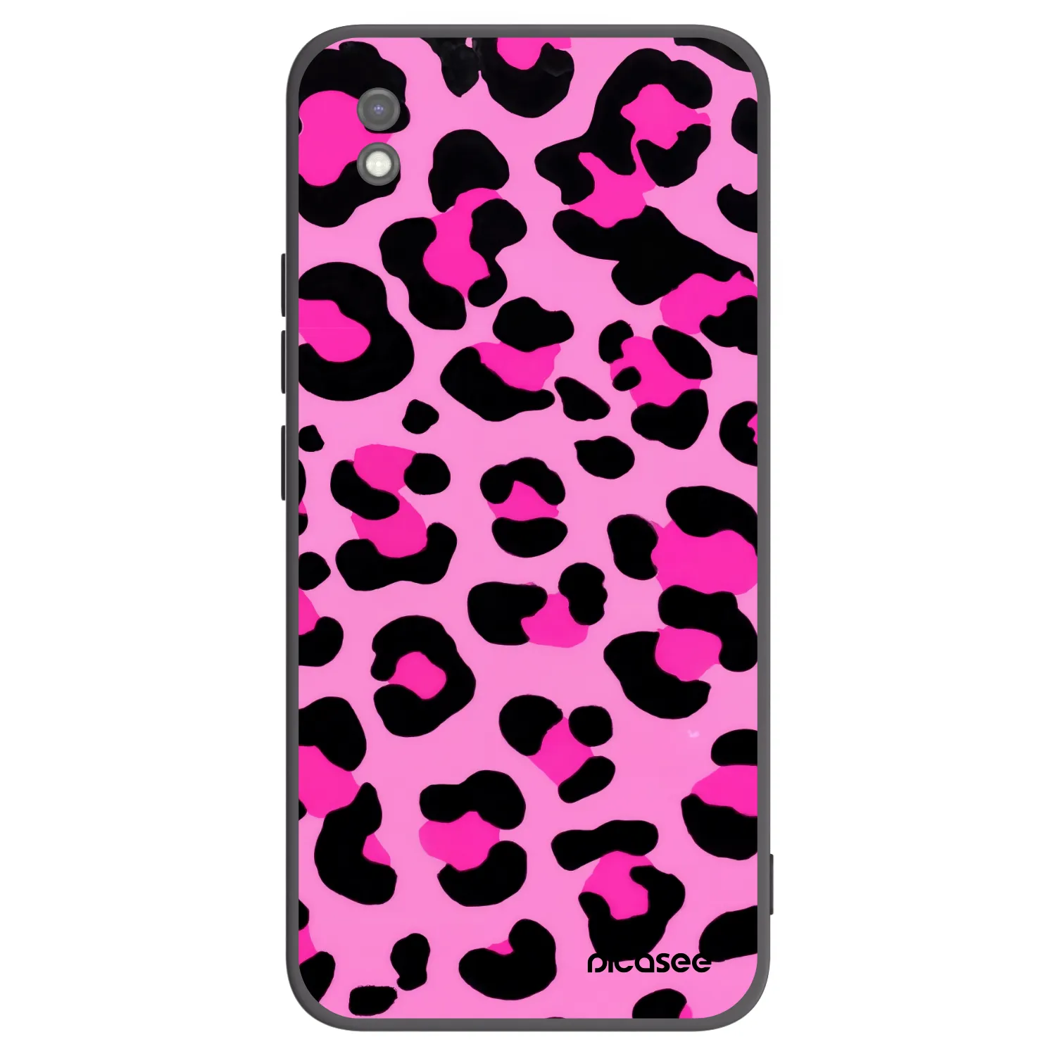 Picasee silikonowe czarne etui na Xiaomi Redmi 9AT - Pink Tiger