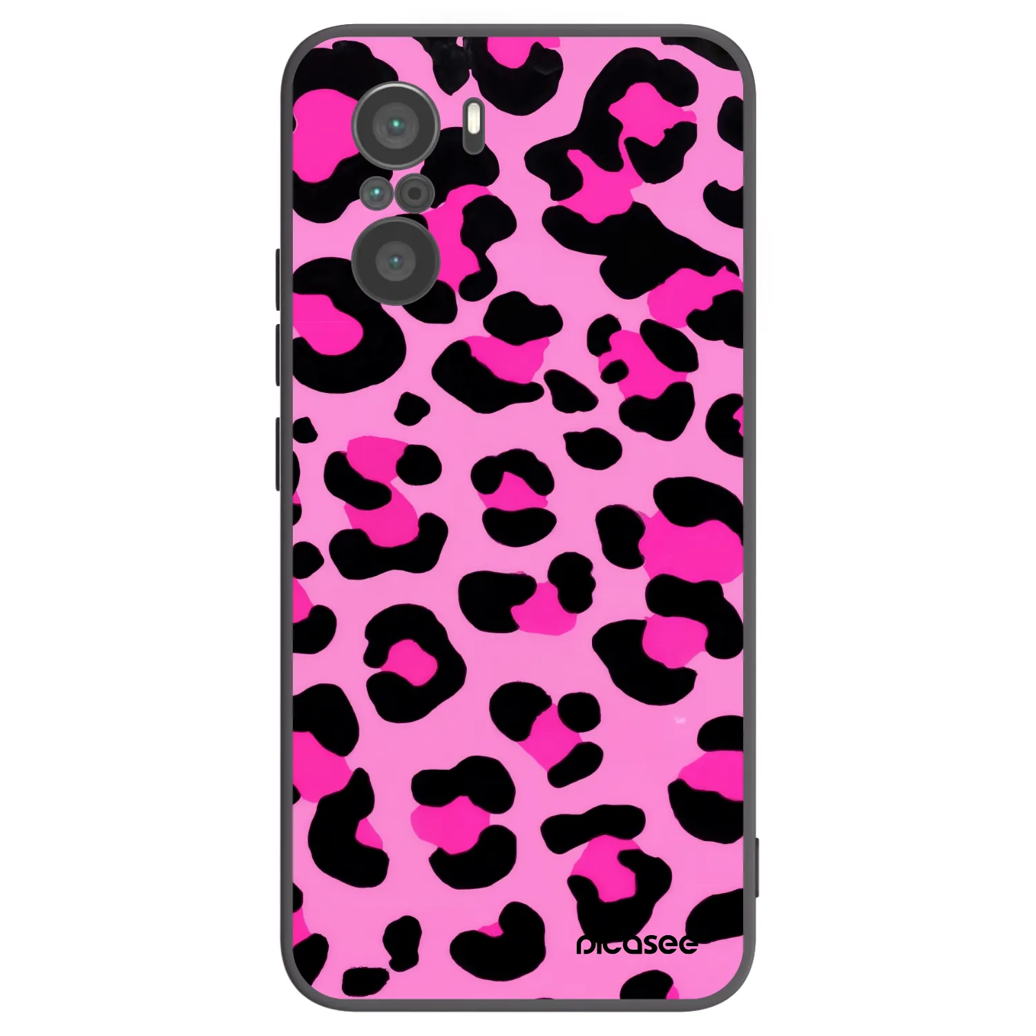 Picasee silikonowe czarne etui na Xiaomi Poco F3 - Pink Tiger