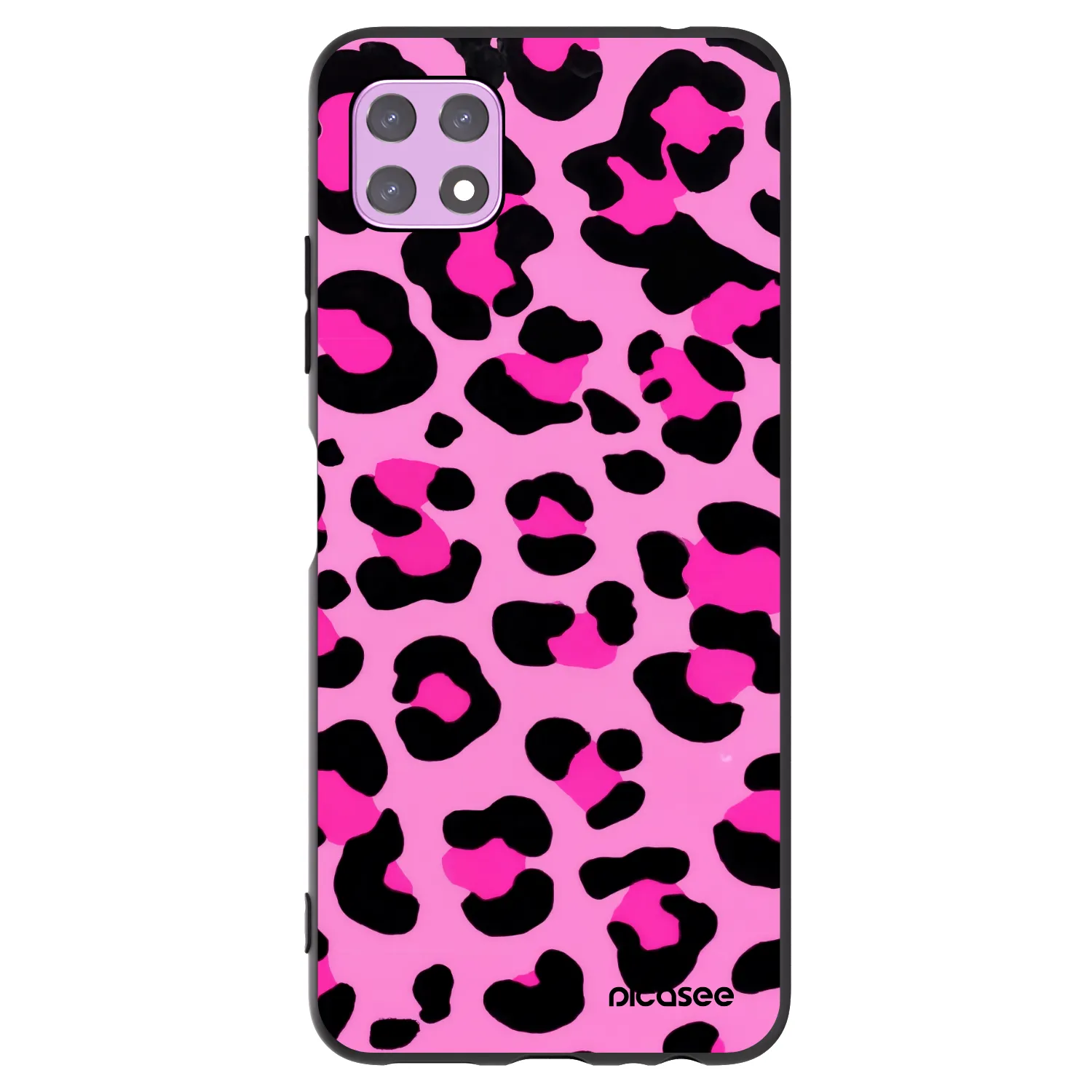 Picasee silikonowe czarne etui na Samsung Galaxy A22 A226B 5G - Pink Tiger