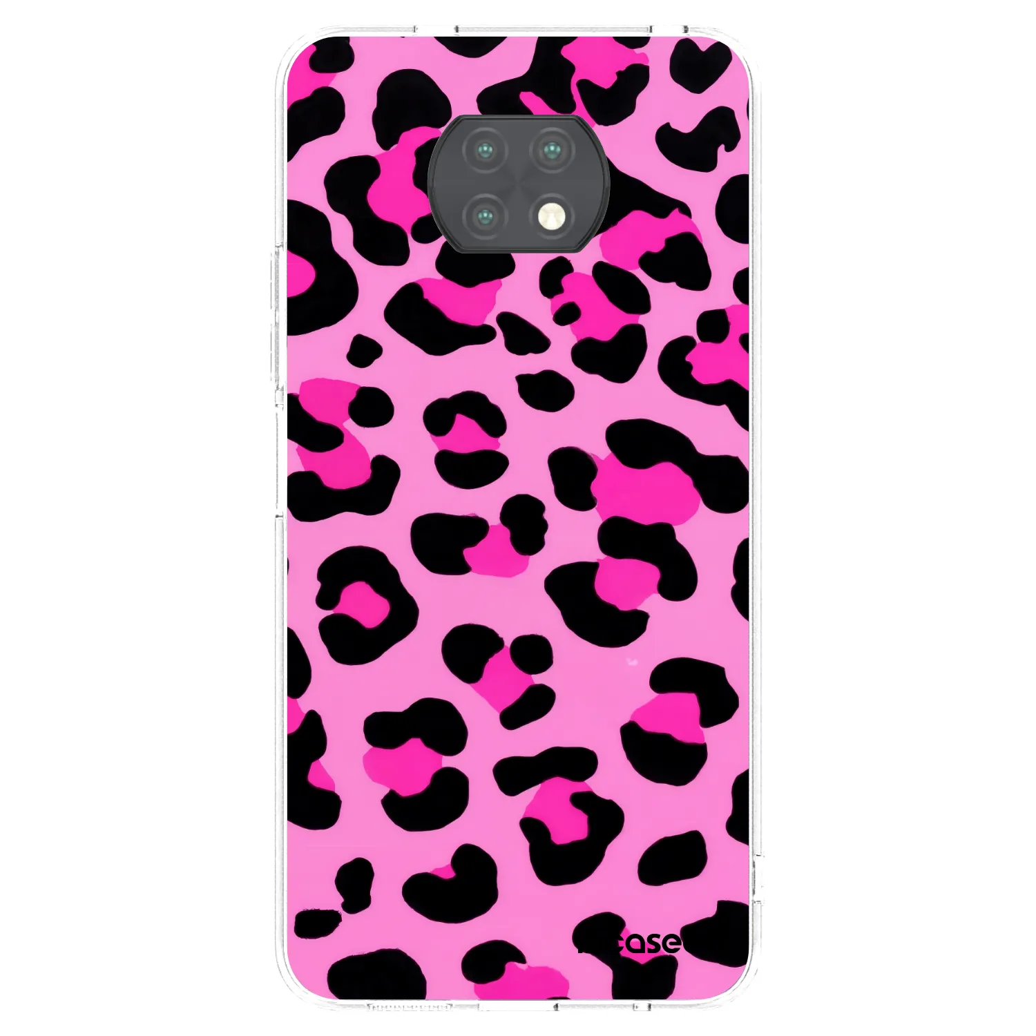 Picasee silikonowe przeźroczyste etui na Xiaomi Redmi Note 9T - Pink Tiger