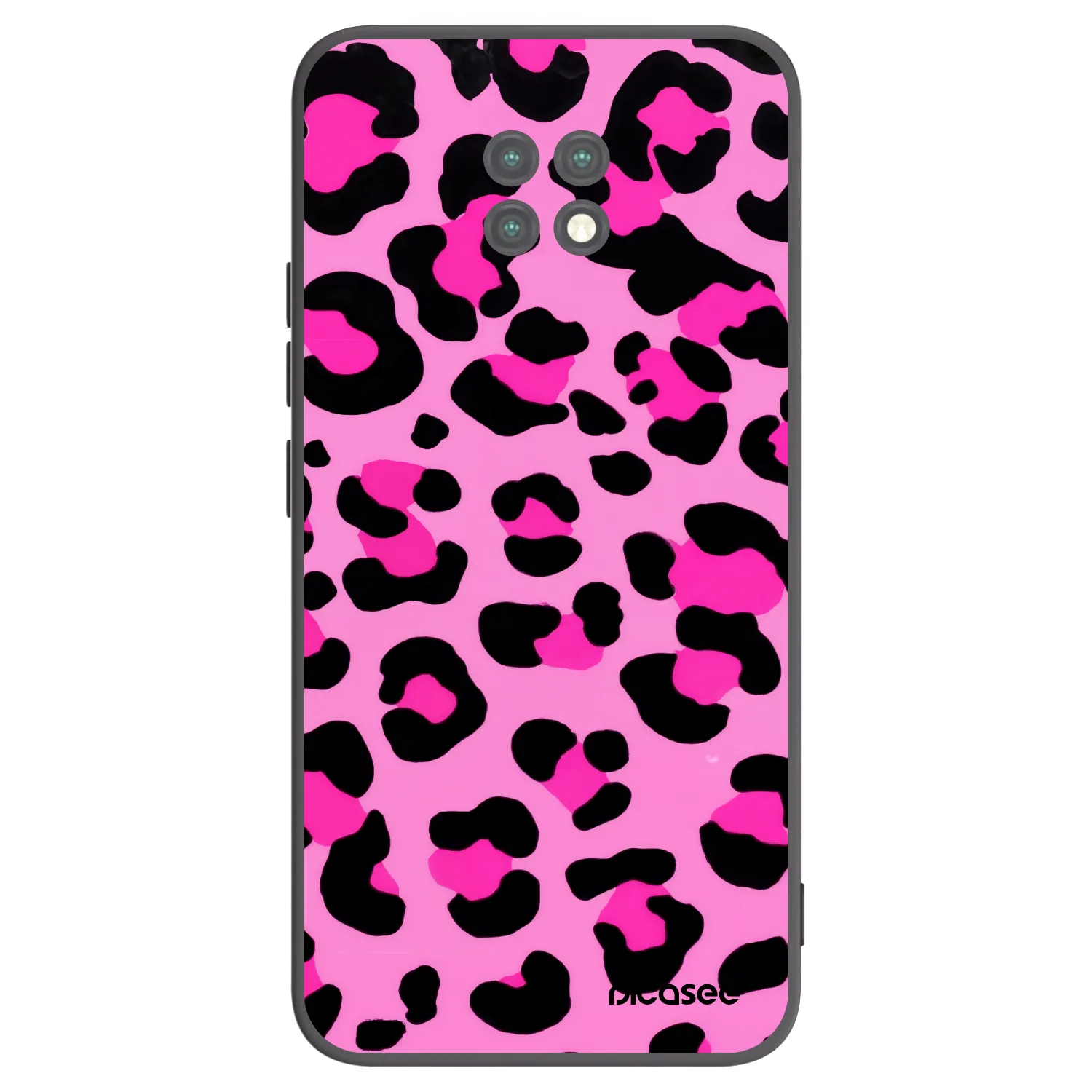 Picasee silikonowe czarne etui na Xiaomi Redmi Note 9T - Pink Tiger