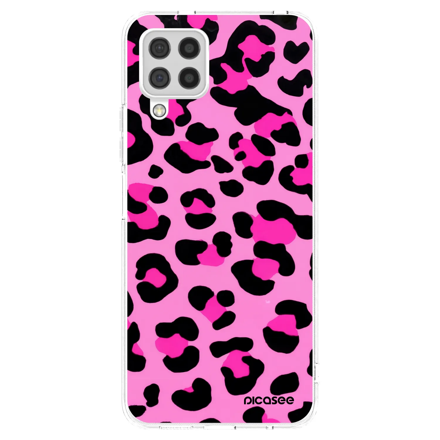 Picasee silikonowe przeźroczyste etui na Samsung Galaxy A22 A225F 4G - Pink Tiger