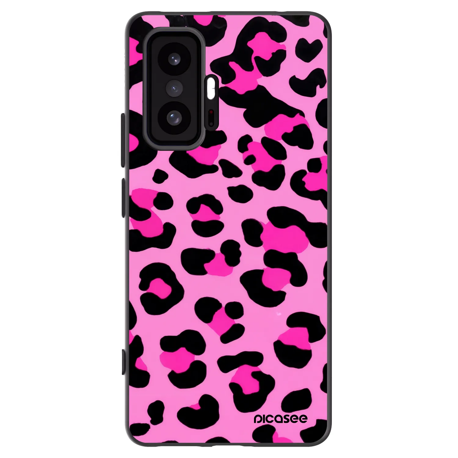 Picasee silikonowe czarne etui na Xiaomi 11T - Pink Tiger
