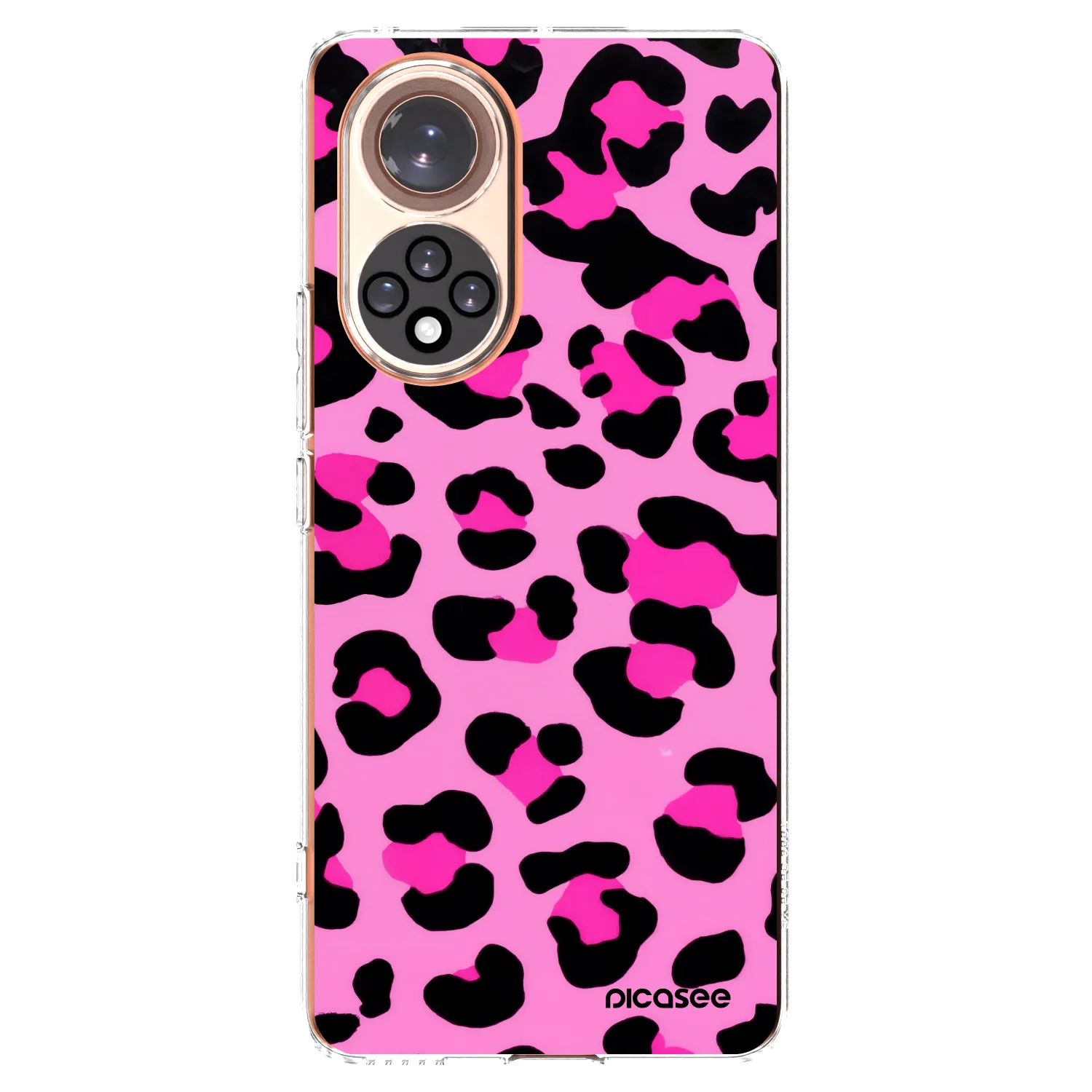 Picasee silikonowe przeźroczyste etui na Honor 50 5G - Pink Tiger
