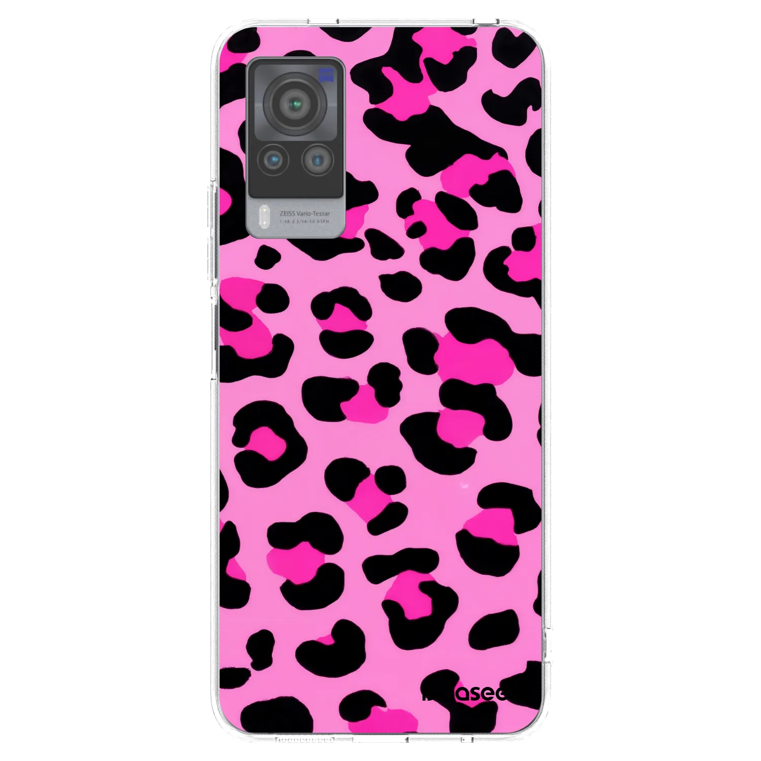 Picasee silikonowe przeźroczyste etui na Vivo X60 Pro 5G - Pink Tiger