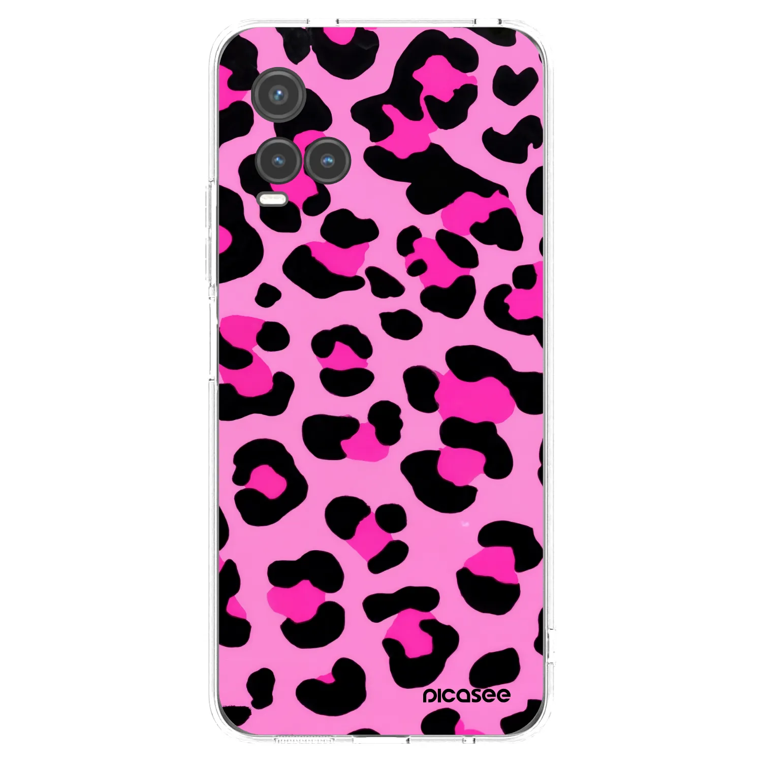 Picasee silikonowe przeźroczyste etui na Vivo Y33s - Pink Tiger