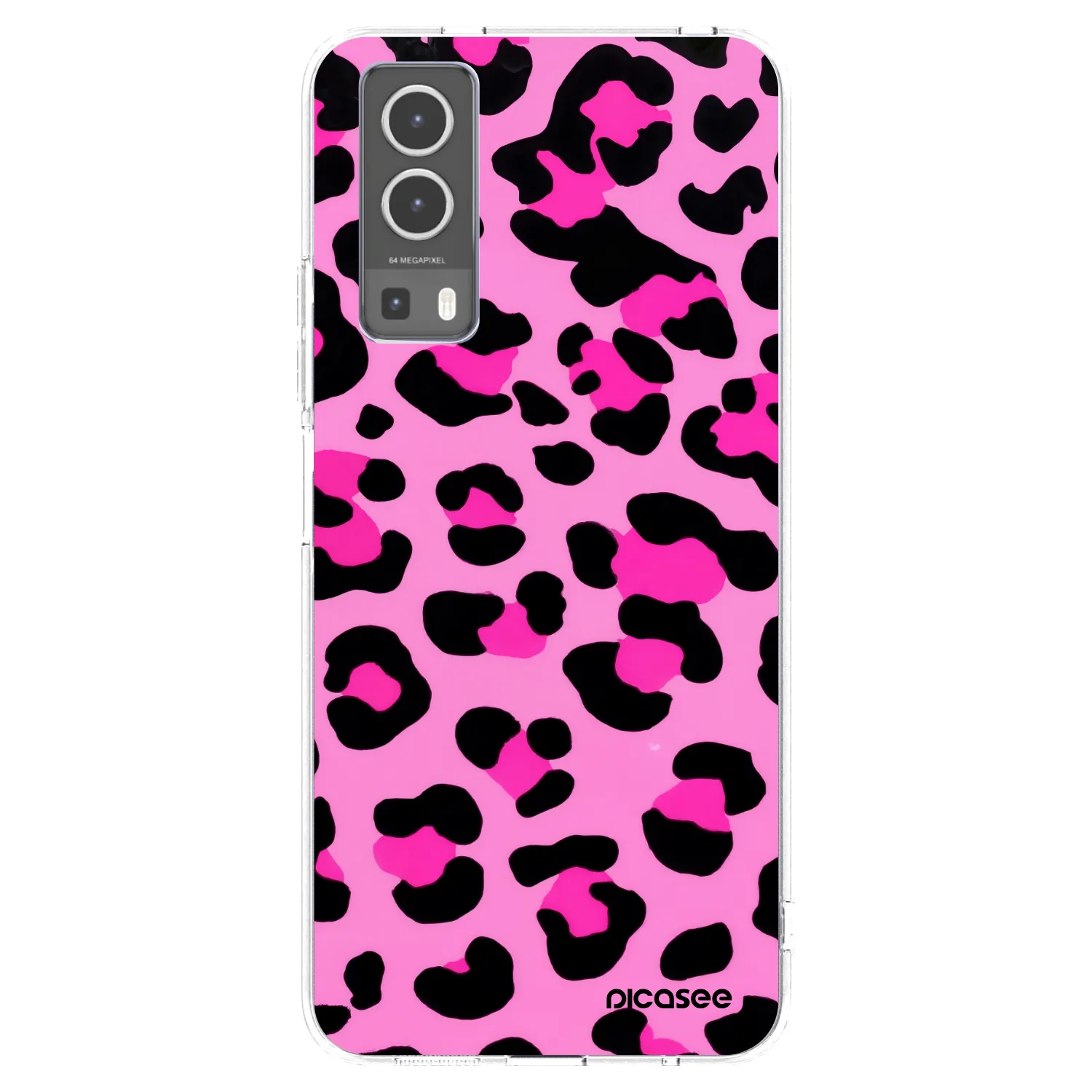 Picasee silikonowe przeźroczyste etui na Vivo Y72 5G - Pink Tiger