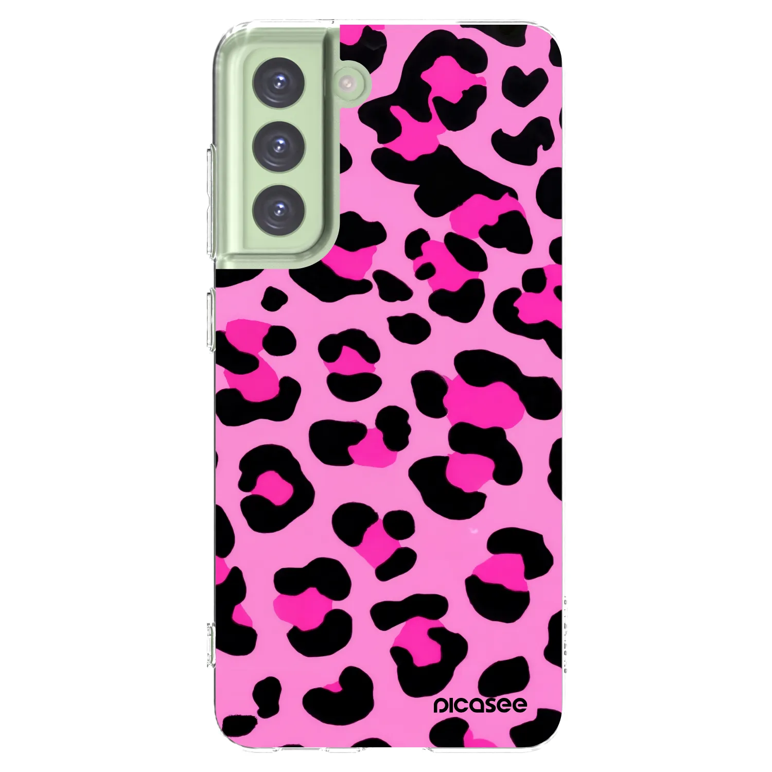 Picasee silikonowe przeźroczyste etui na Samsung Galaxy S21 FE 5G - Pink Tiger