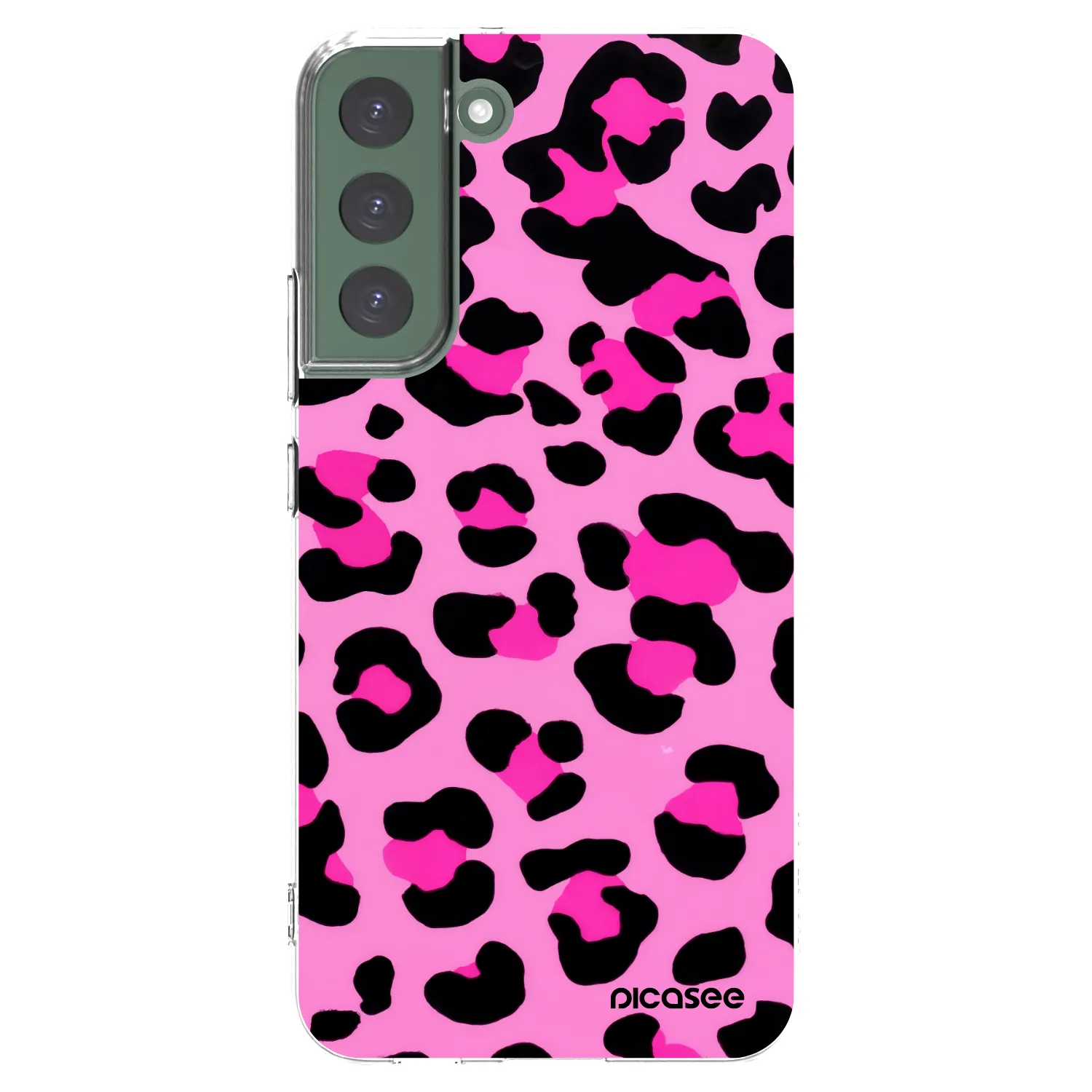 Picasee silikonowe przeźroczyste etui na Samsung Galaxy S22+ 5G - Pink Tiger