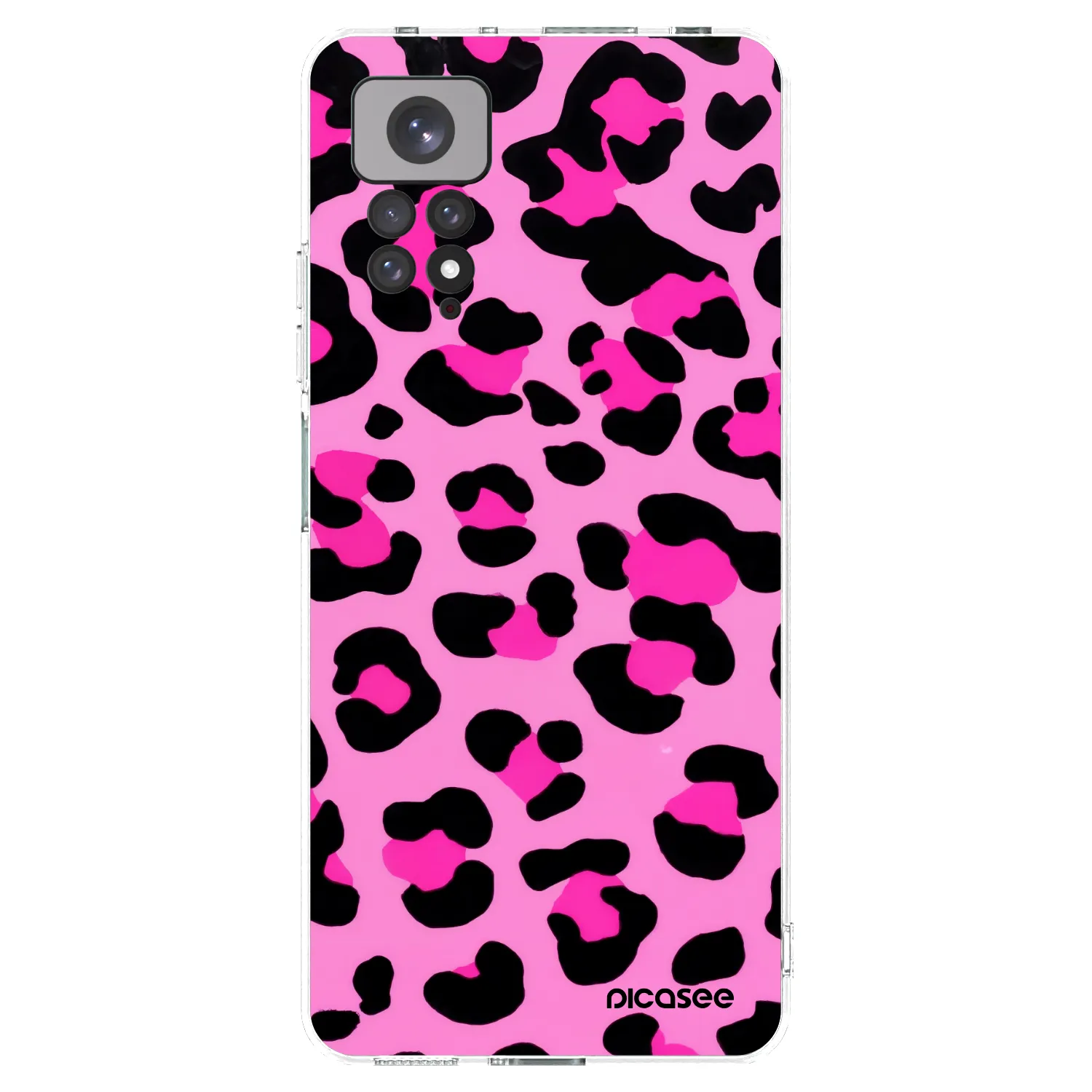 Picasee silikonowe przeźroczyste etui na Xiaomi Redmi Note 11 - Pink Tiger
