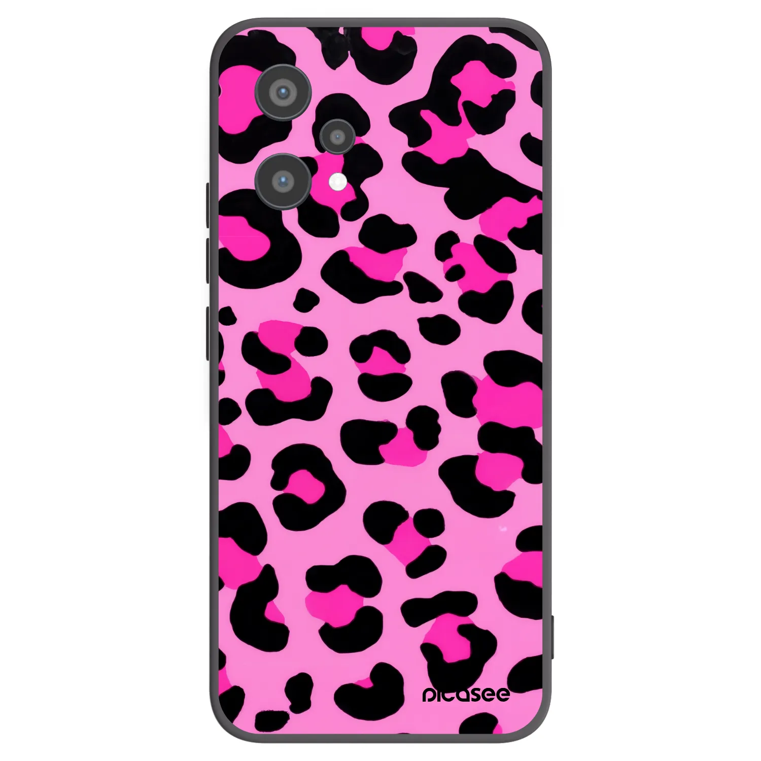 Picasee silikonowe czarne etui na Realme 9 Pro 5G - Pink Tiger