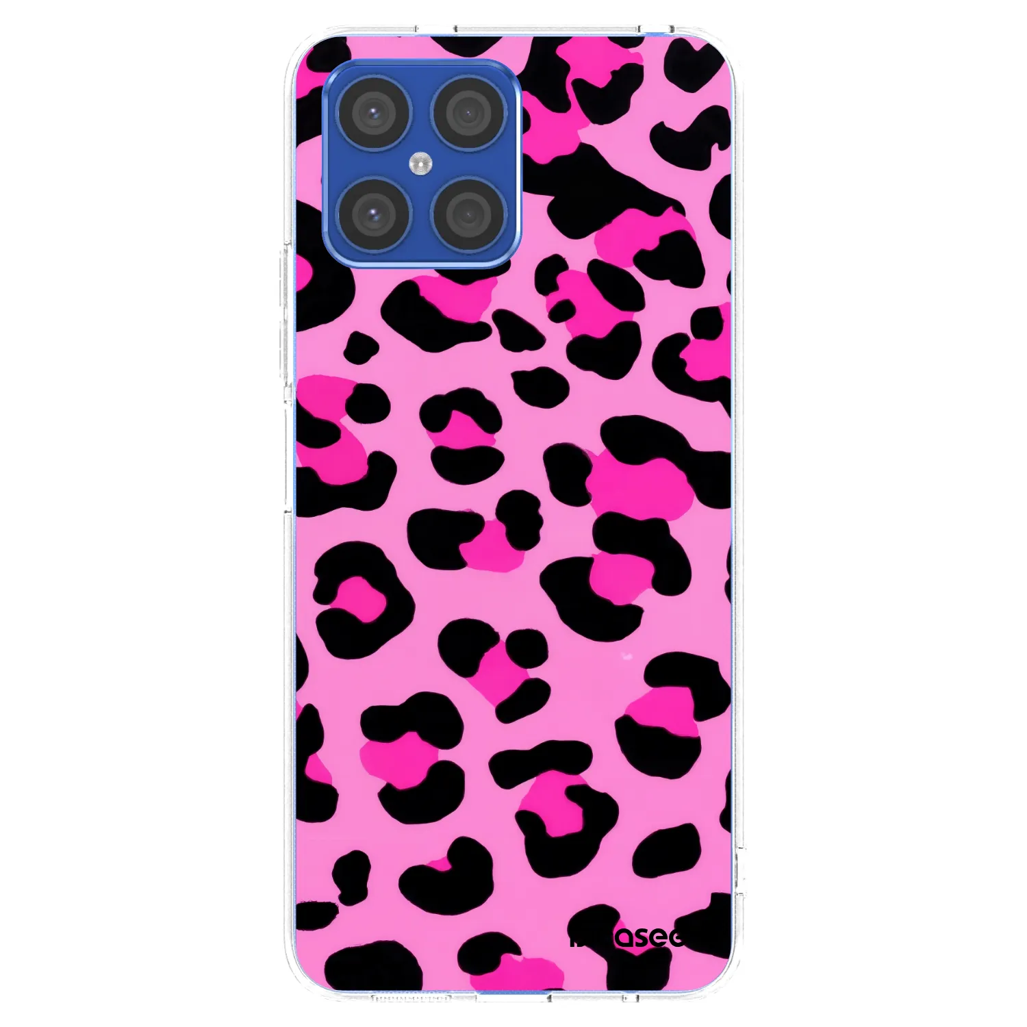 Picasee silikonowe przeźroczyste etui na Honor X8 4G - Pink Tiger