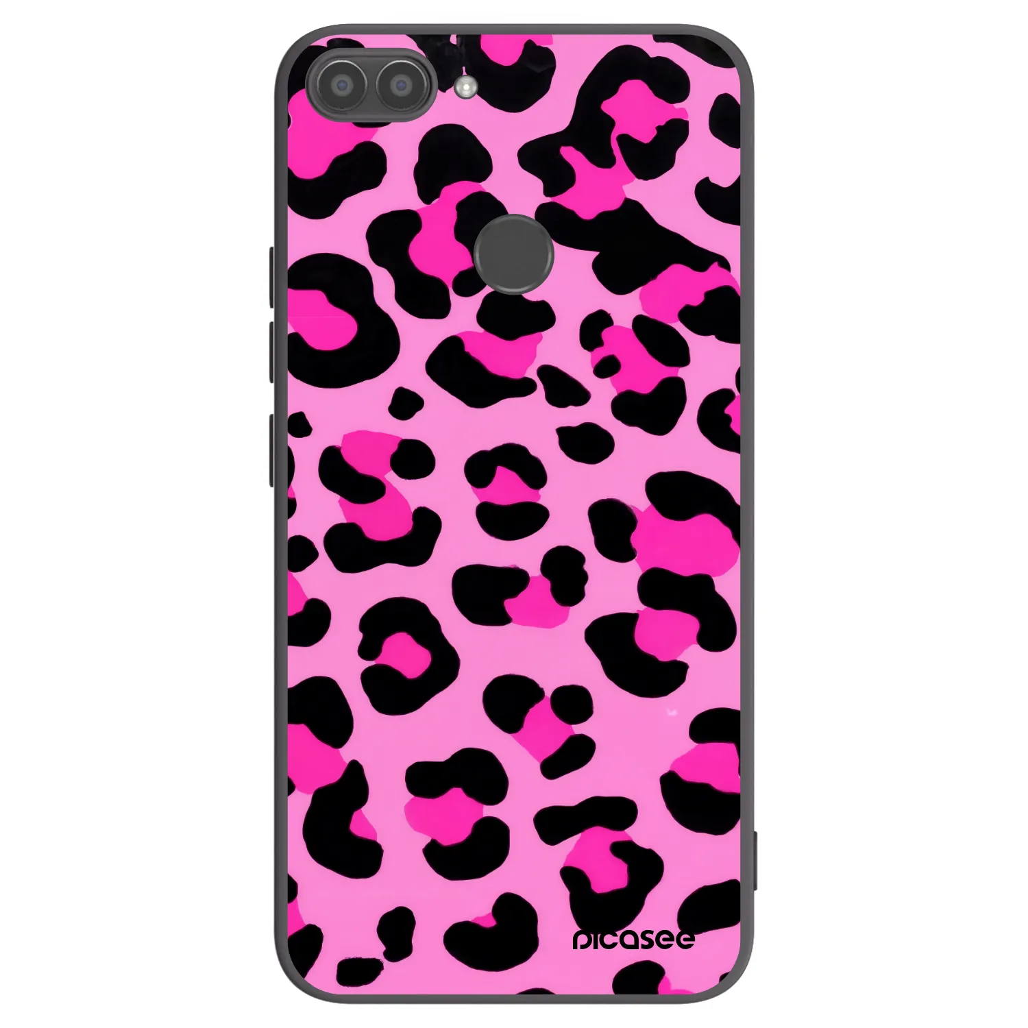 Picasee silikonowe czarne etui na Huawei P Smart - Pink Tiger
