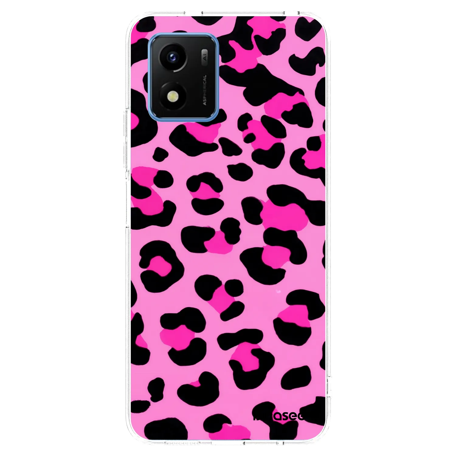Picasee silikonowe przeźroczyste etui na Vivo Y01 - Pink Tiger