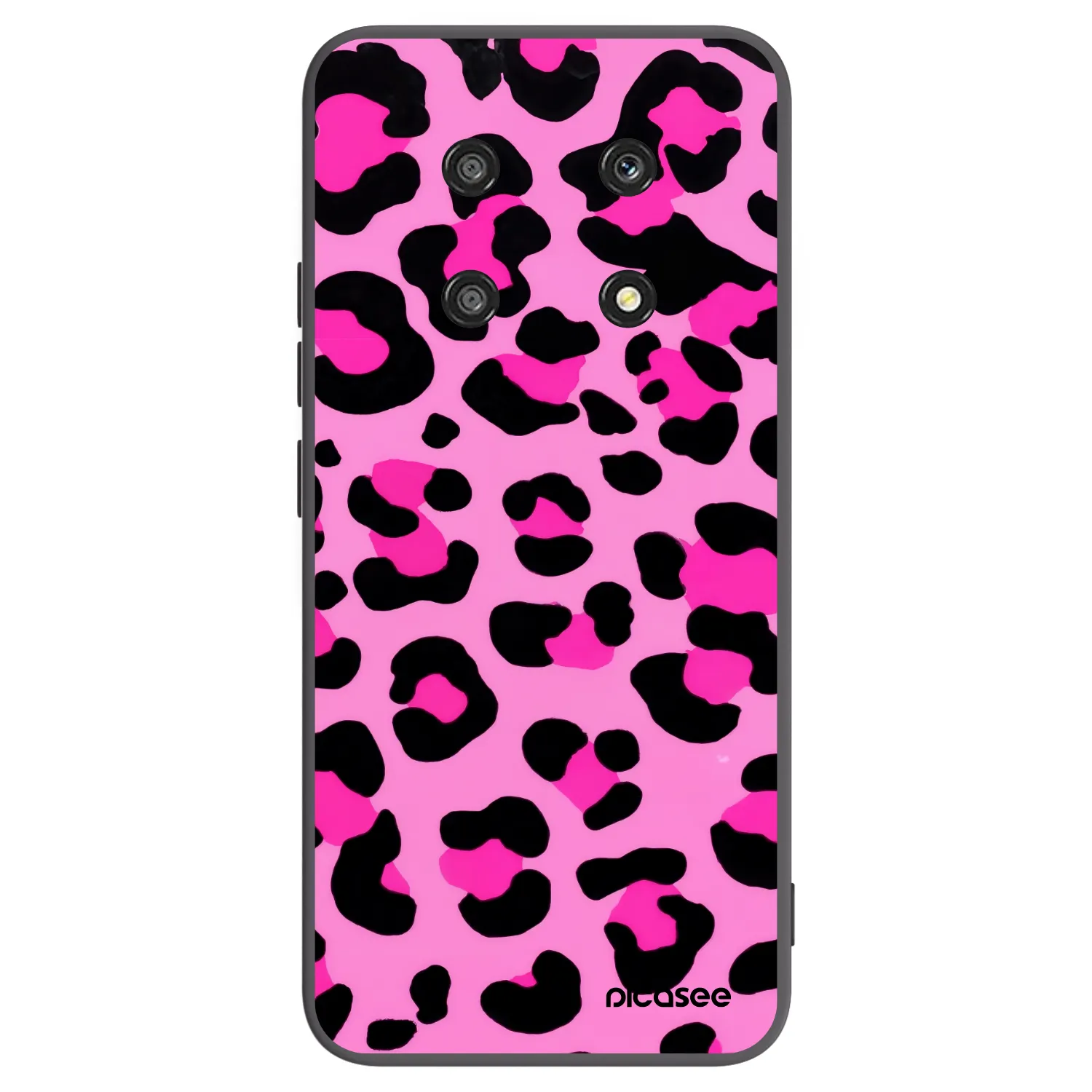 Picasee silikonowe czarne etui na Honor Magic4 Lite 5G - Pink Tiger