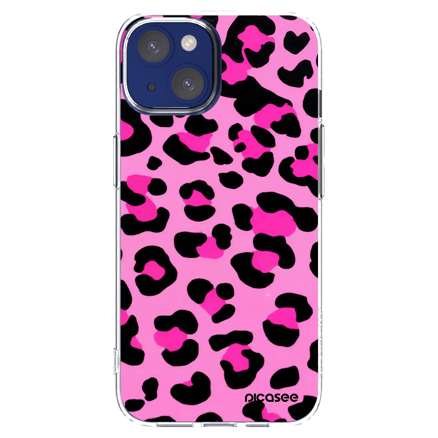 Picasee silikonowe przeźroczyste etui na Apple iPhone 14 - Pink Tiger