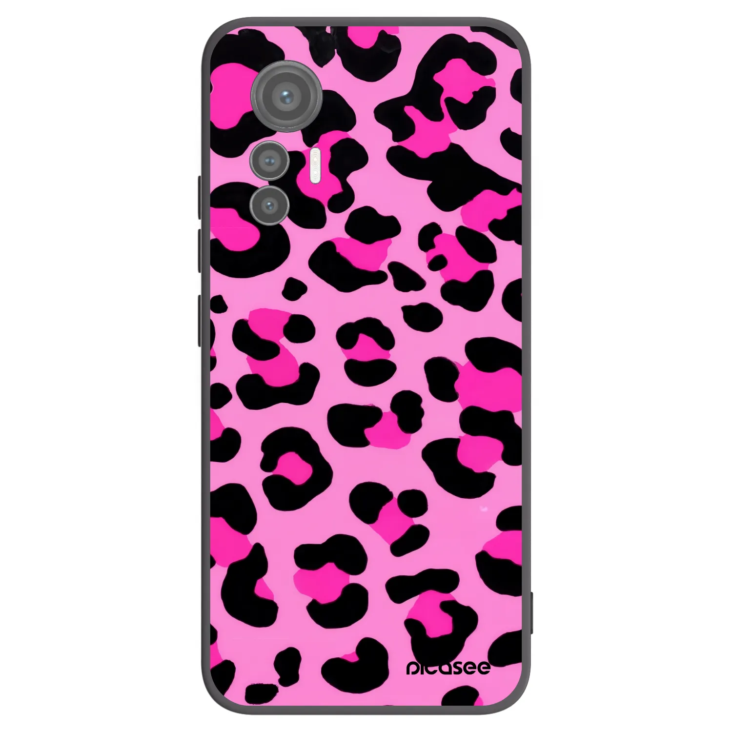 Picasee silikonowe czarne etui na Xiaomi 12 Lite - Pink Tiger