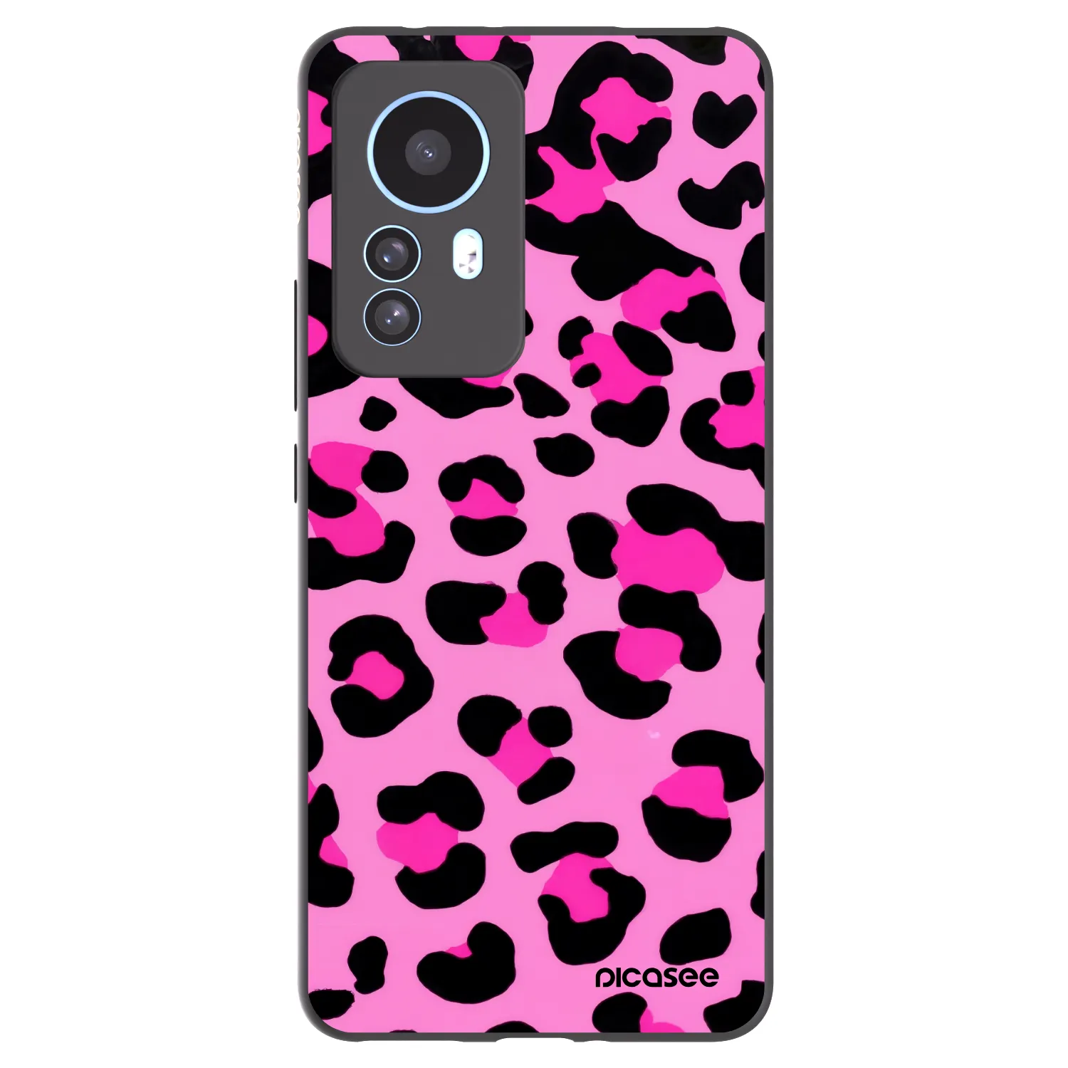 Picasee silikonowe czarne etui na Xiaomi 12T Pro - Pink Tiger
