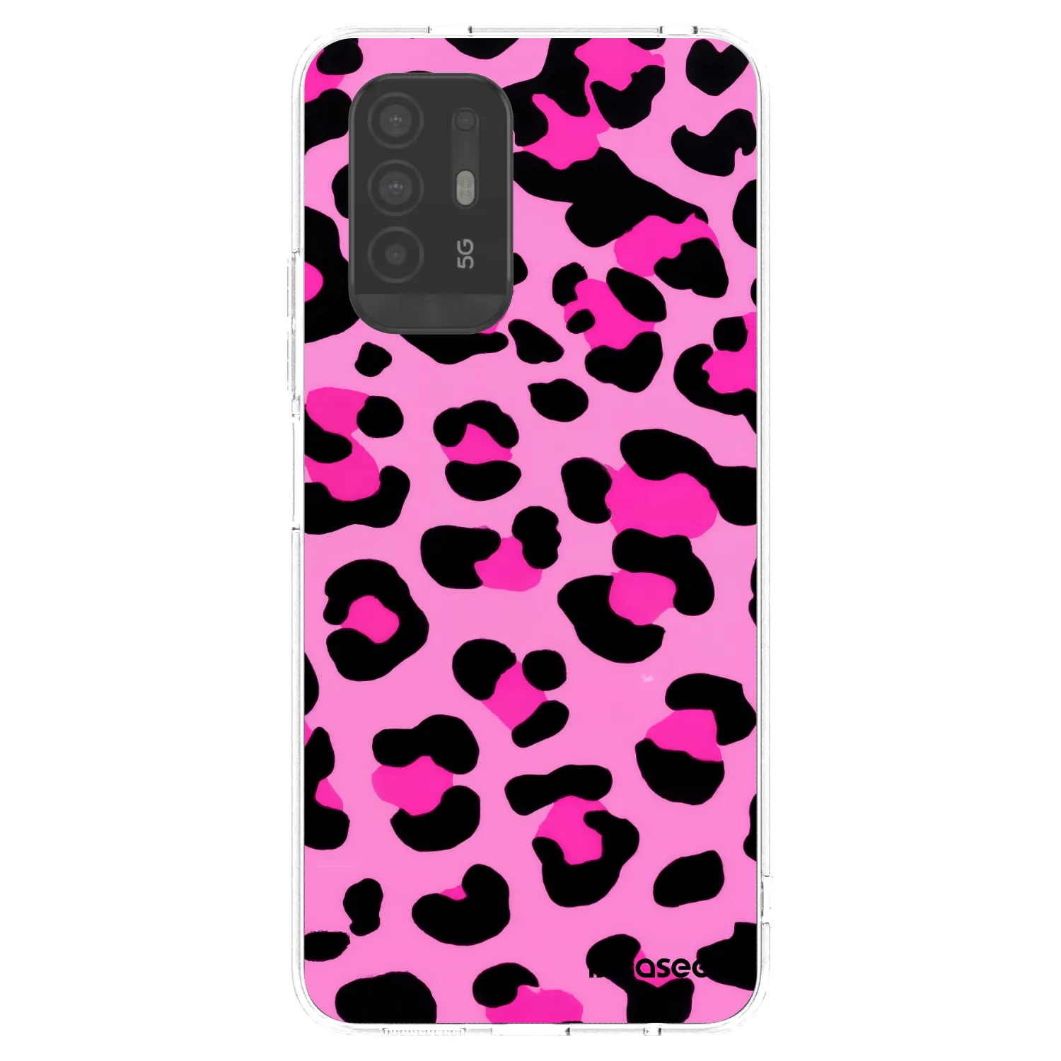 Picasee silikonowe przeźroczyste etui na OPPO A94 5G - Pink Tiger