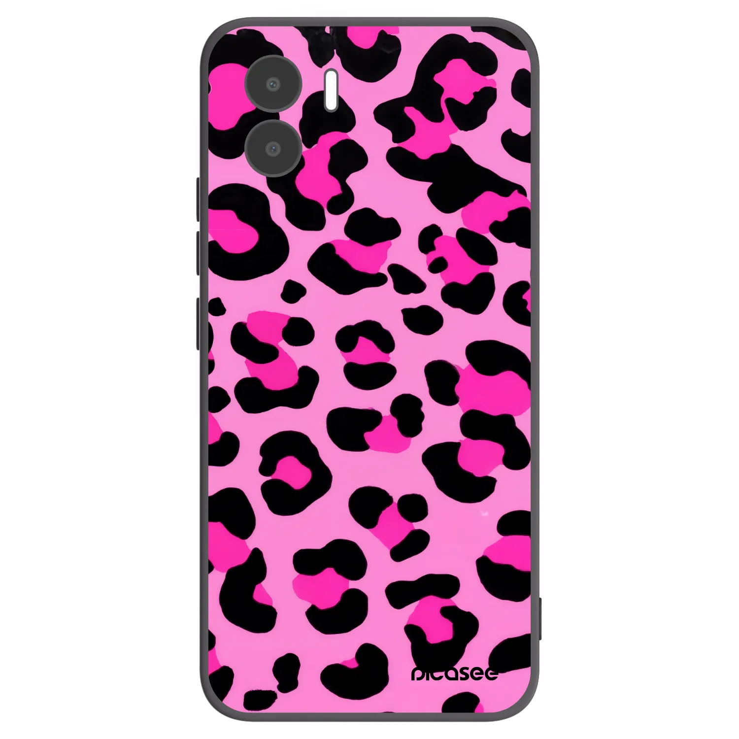 Picasee silikonowe czarne etui na Xiaomi Redmi A1 - Pink Tiger