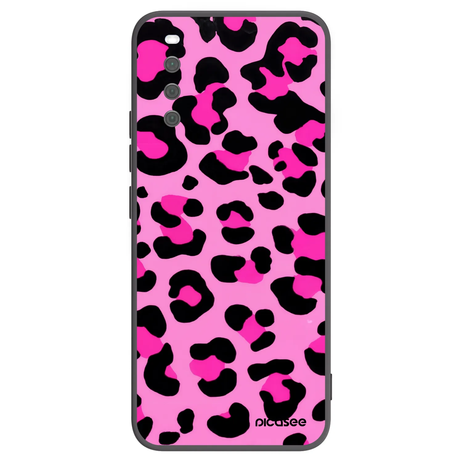Picasee silikonowe czarne etui na Sony Xperia 10 III - Pink Tiger