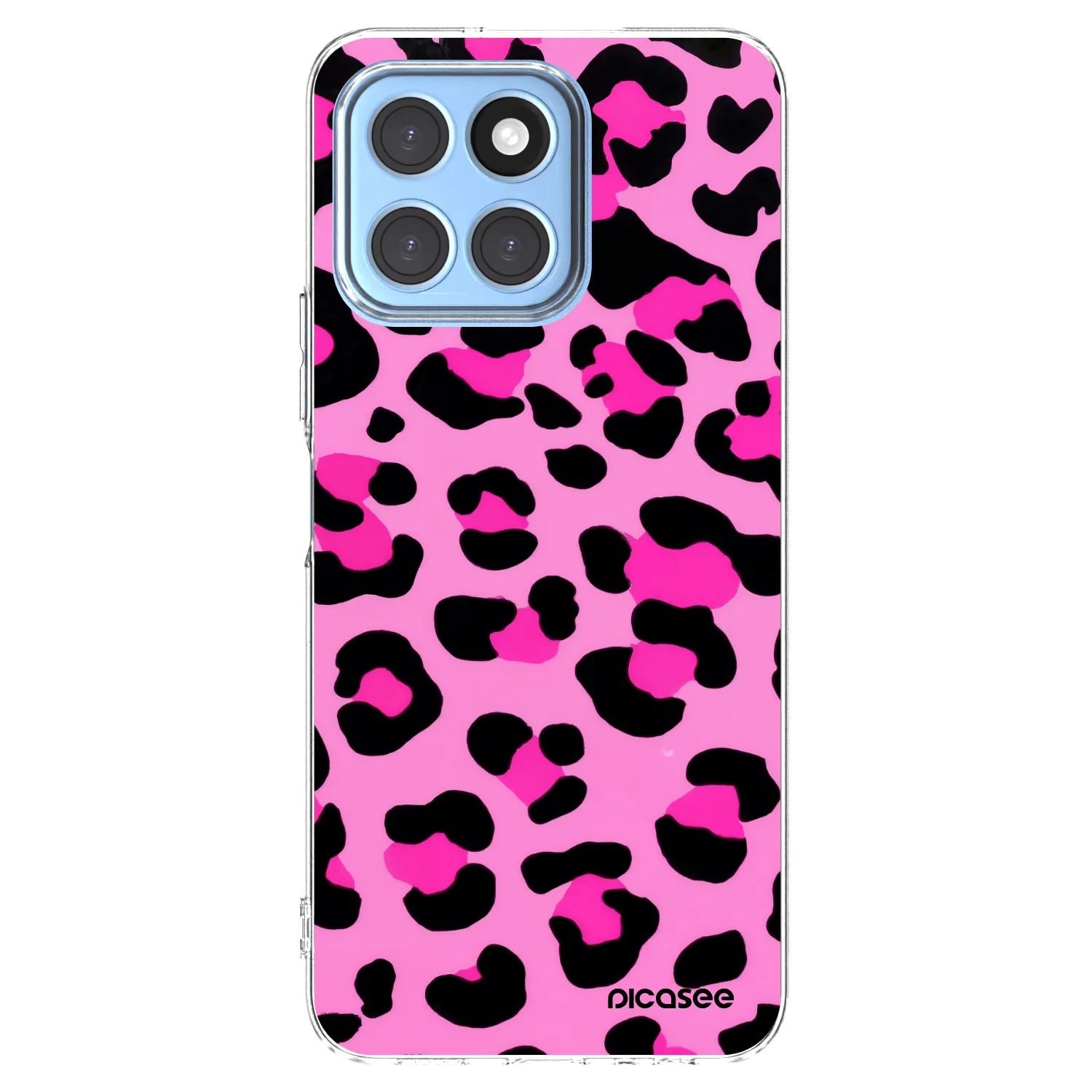 Picasee silikonowe przeźroczyste etui na Honor X8 5G - Pink Tiger