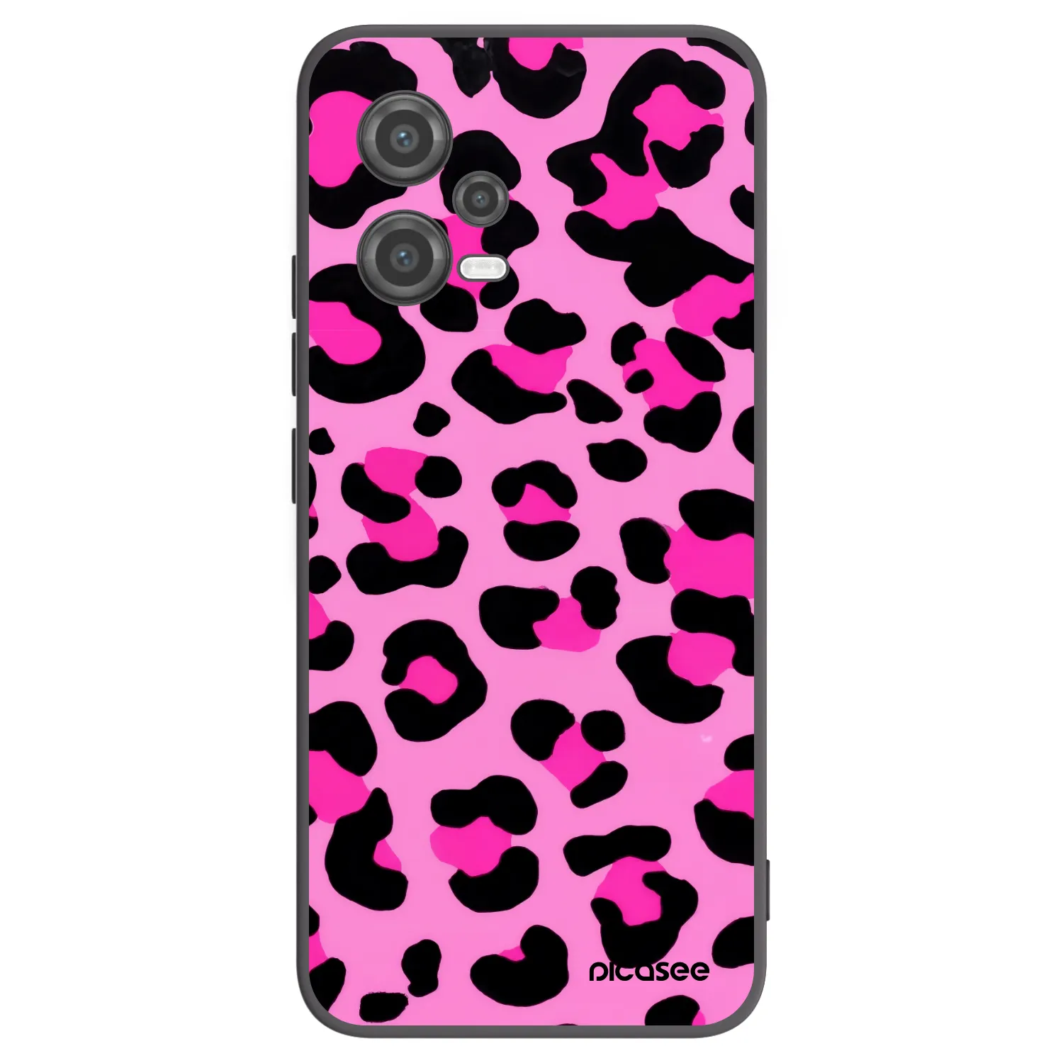 Picasee silikonowe czarne etui na Xiaomi Poco X5 - Pink Tiger