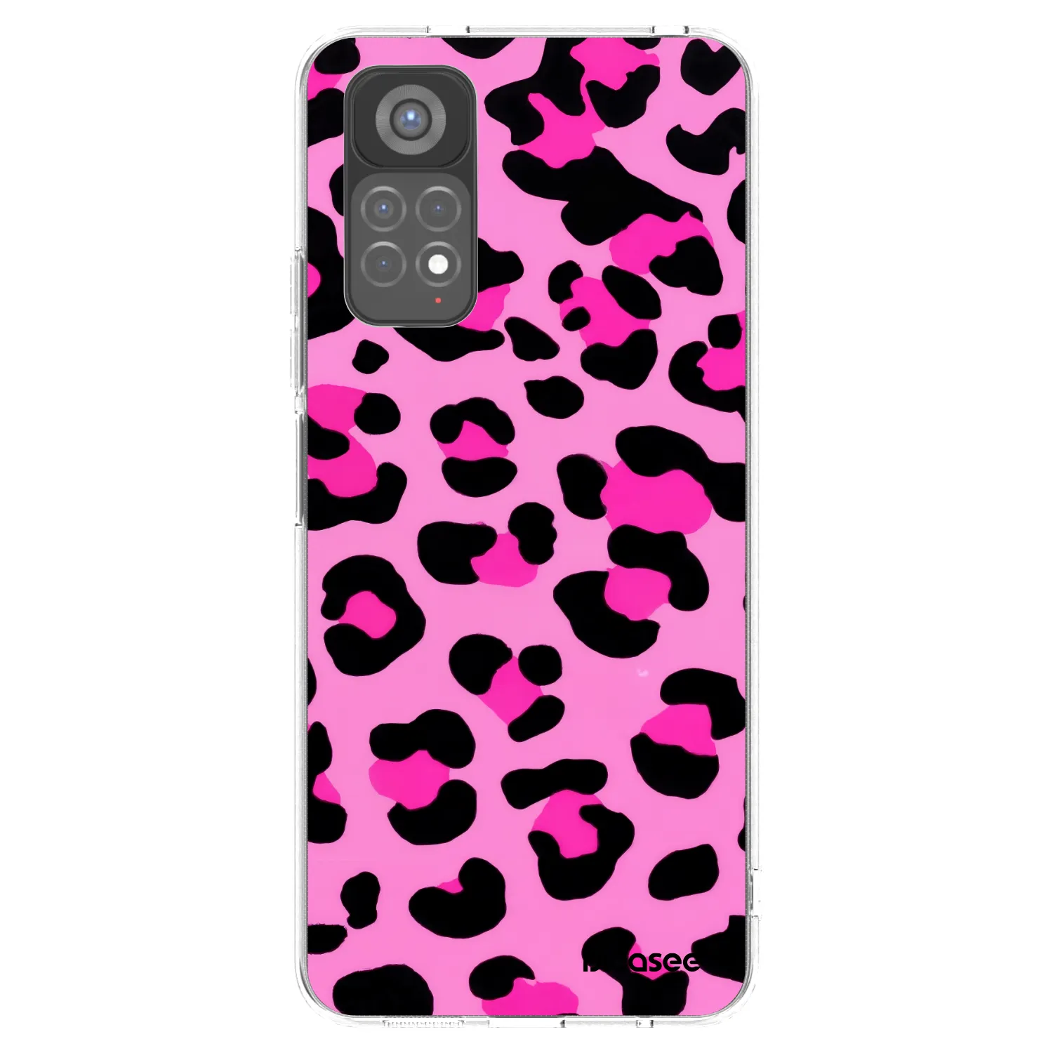 Picasee silikonowe przeźroczyste etui na Xiaomi Redmi Note 11S 5G - Pink Tiger