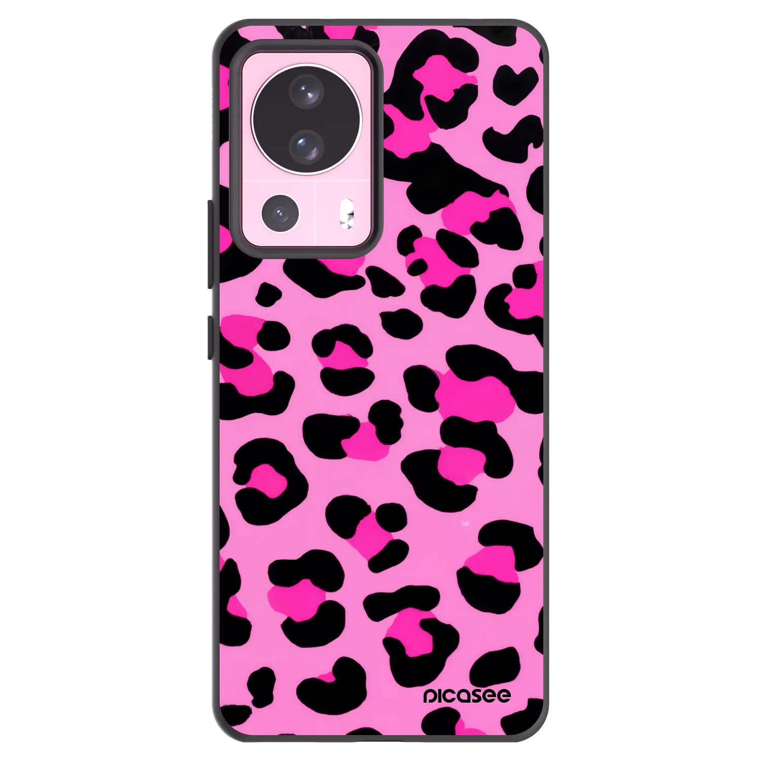 Picasee silikonowe czarne etui na Xiaomi 13 Lite - Pink Tiger