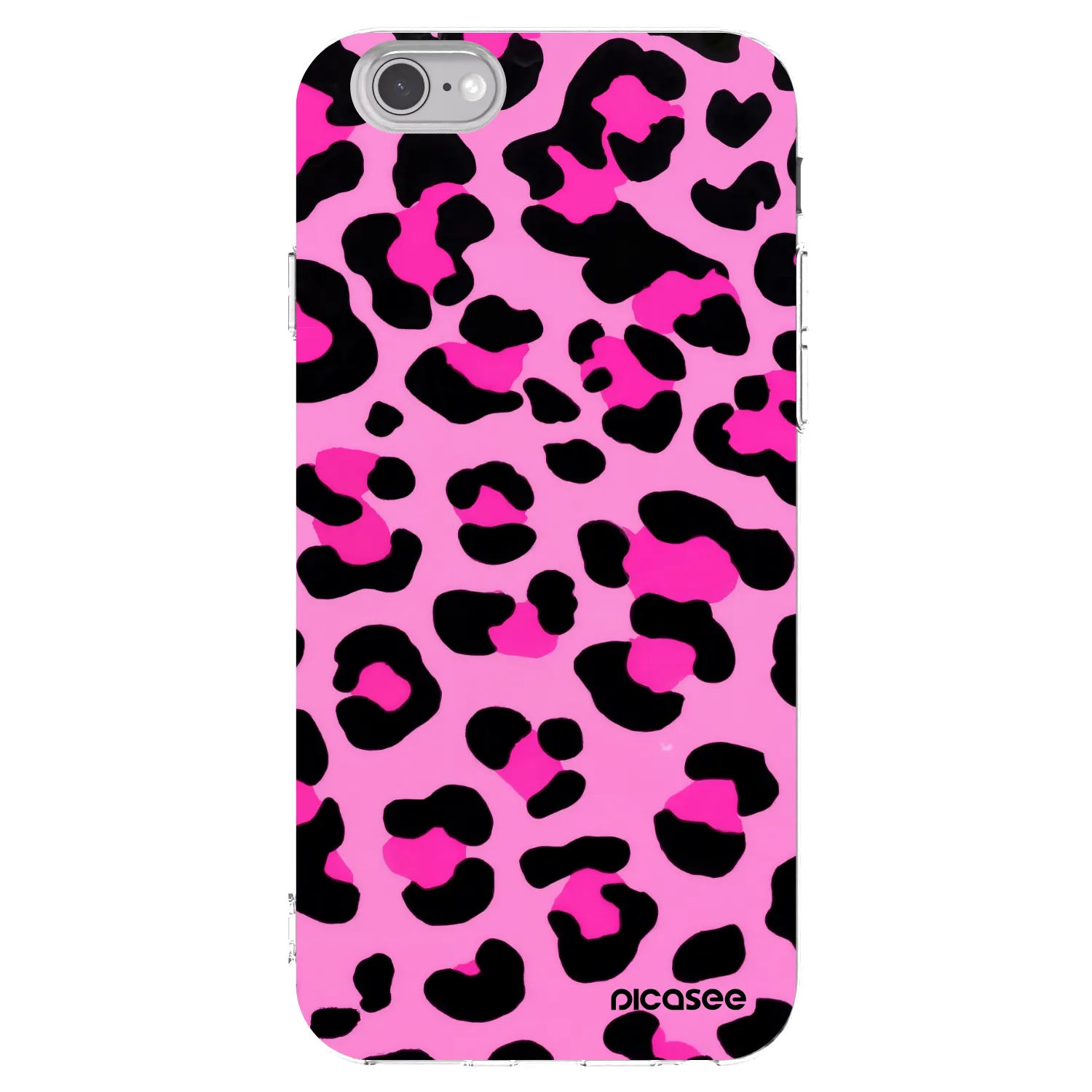 Picasee silikonowe przeźroczyste etui na Apple iPhone 6/6S - Pink Tiger
